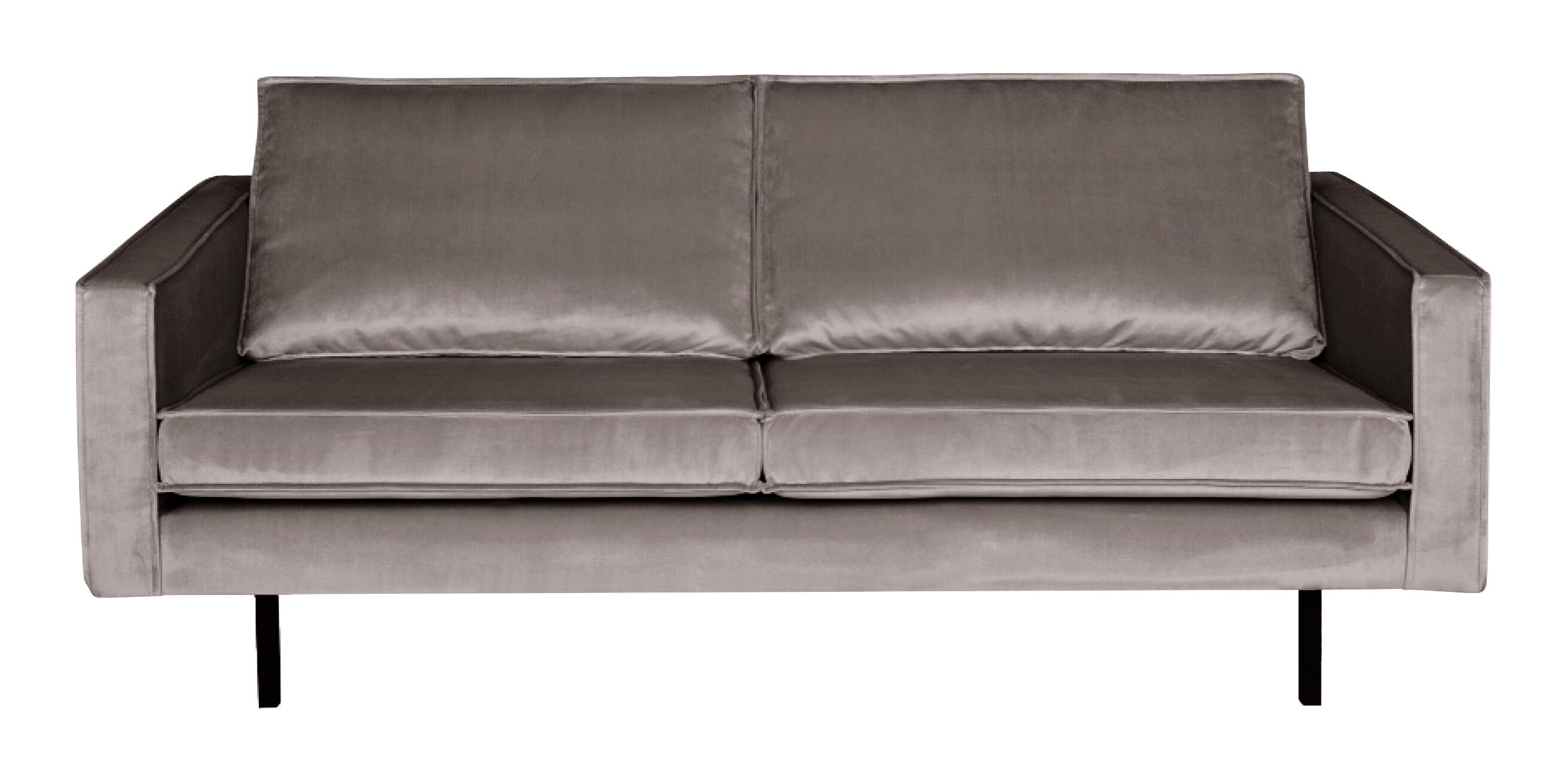 WOOOD Rodeo Velvet 2,5‑zits bank – tijdloos design in taupe