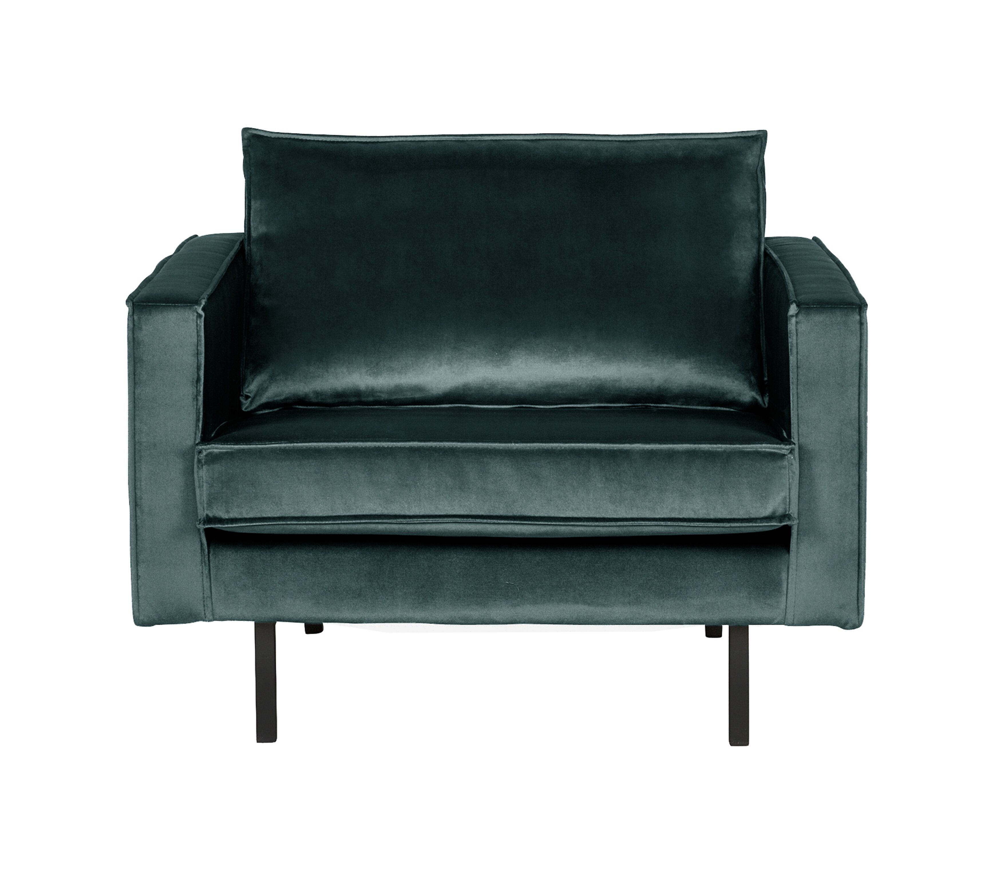 WOOOD Rodeo Velvet Fauteuil – Tijdloos Design in Teal
