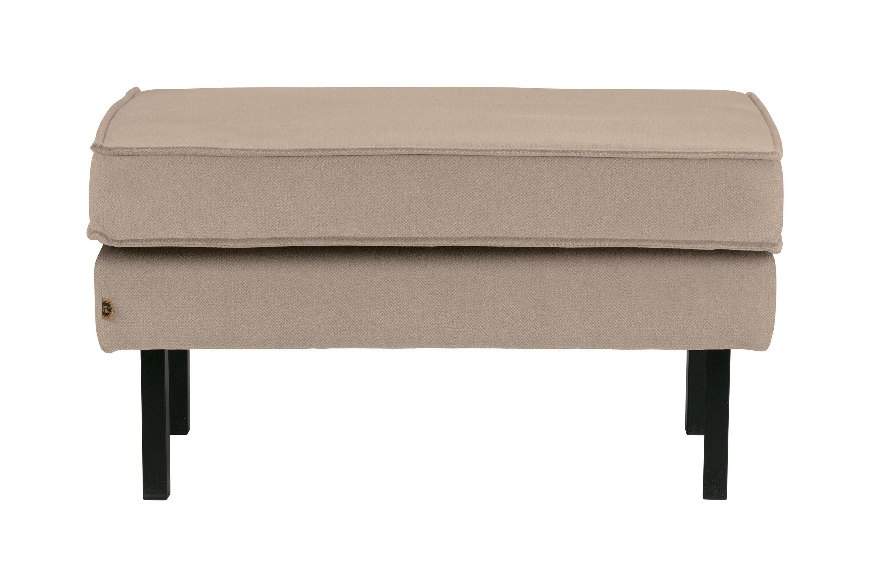 WOOOD Rodeo Velvet Hocker Khaki – Luxe zitcomfort in tijdloos design