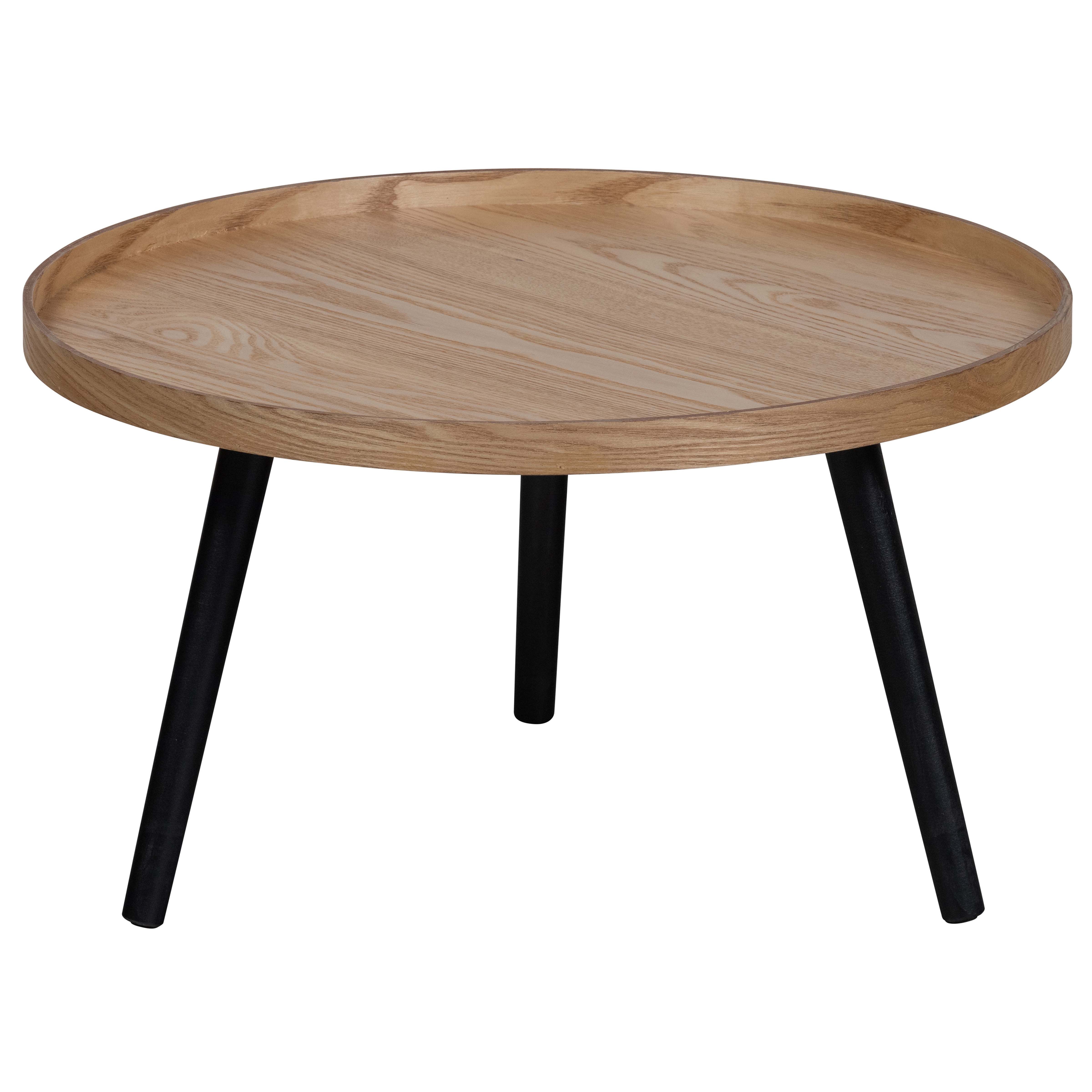 WOOOD Ronde Bijzettafel Mesa 60 cm – Naturel: Tijdloos Design voor elke Woonkamer