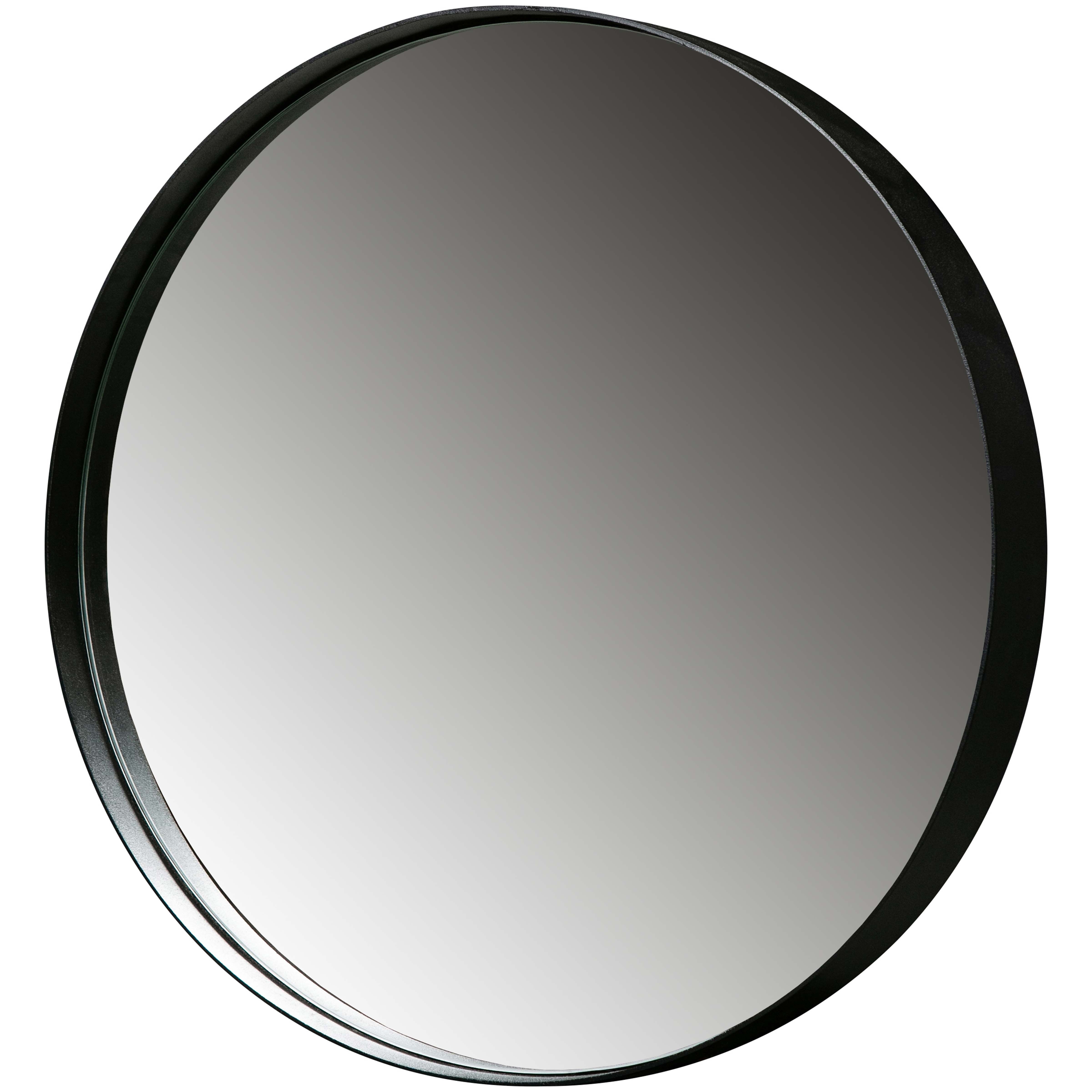 WOOOD Ronde Spiegel Doutzen 50 cm – Strak Zwart Design voor elke Kamer