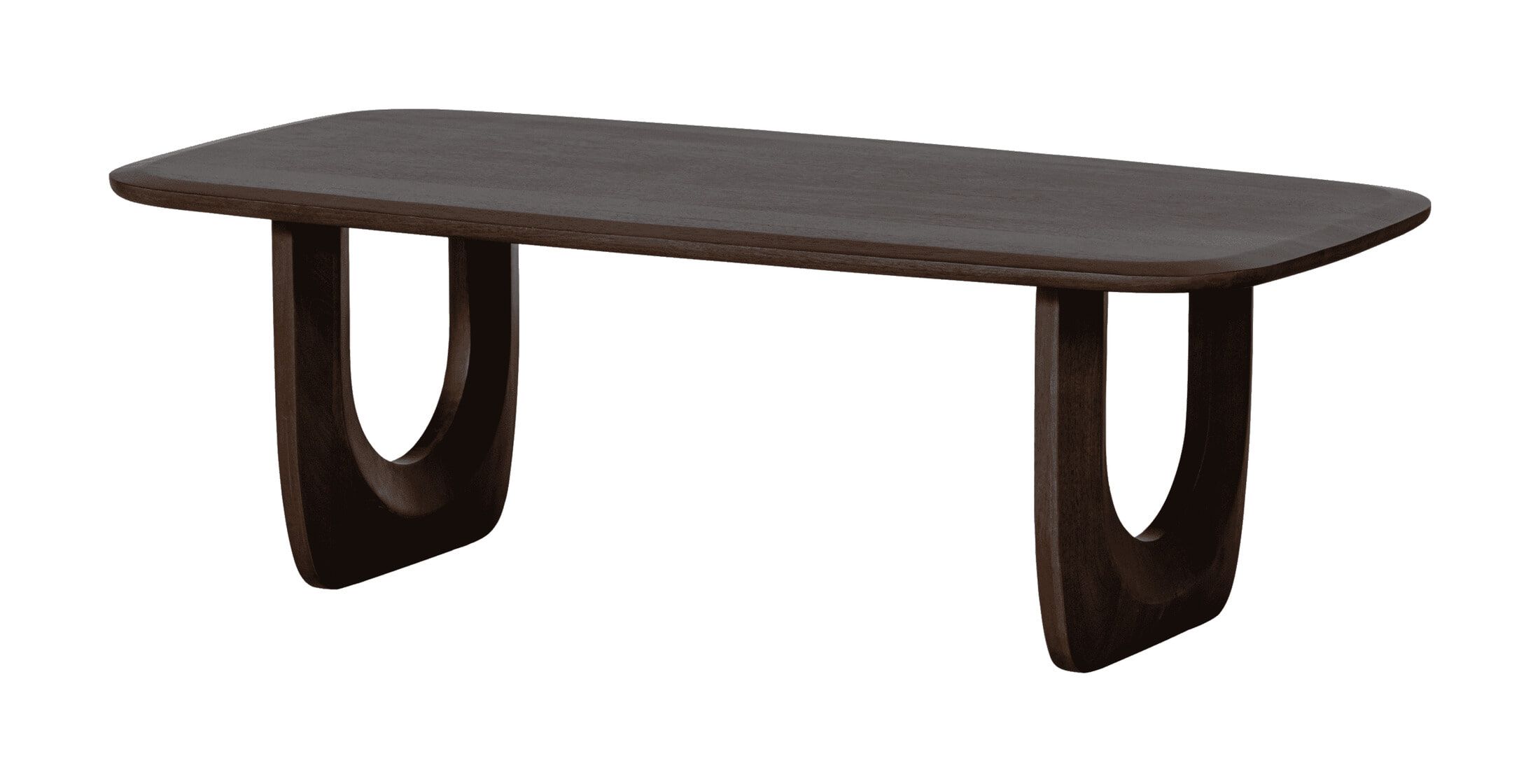 WOOOD Salontafel Frequent – Mangohout met walnootkleur, 120 × 60 cm