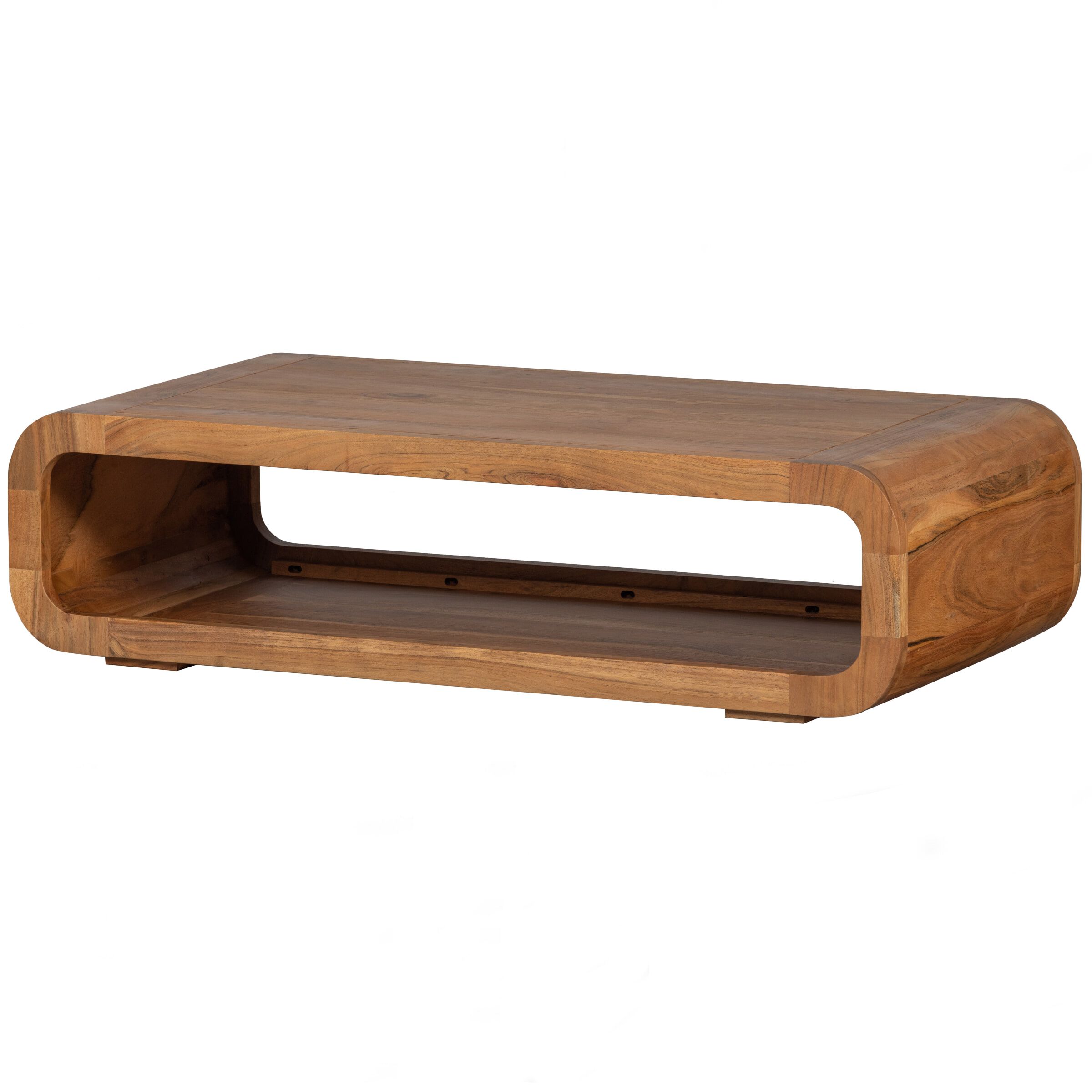 WOOOD Salontafel Kin Acaciahout – Ovaal, 120×60 cm – Natuurlijke retro vibe