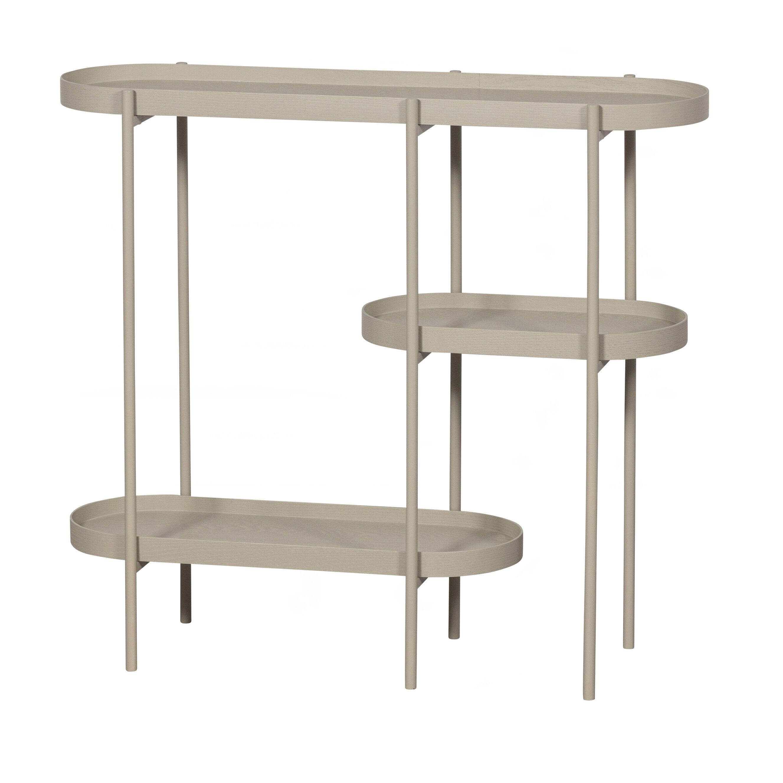 WOOOD Sidetable Noan – Antiek Beige, speels en functioneel