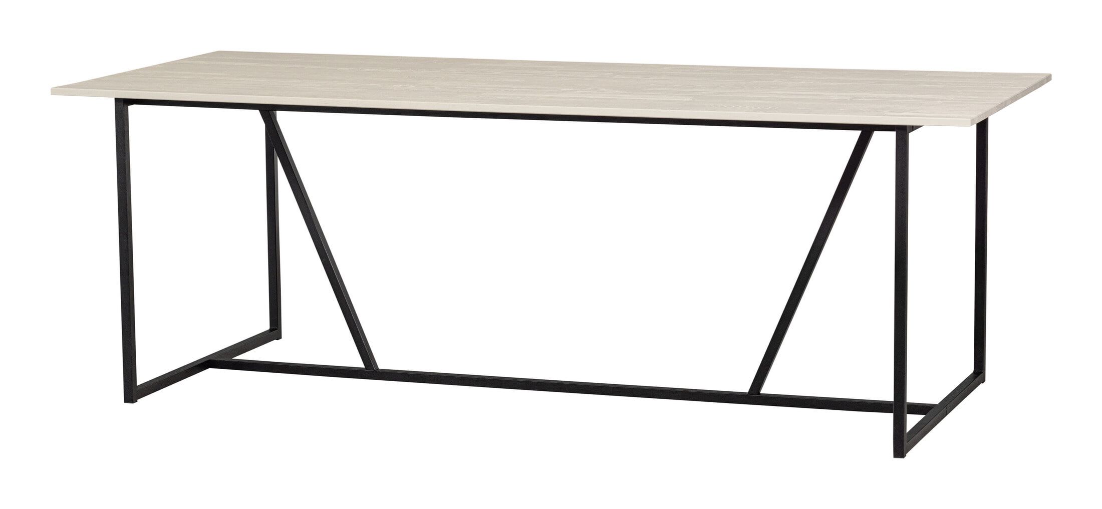 WOOOD Silas Eettafel 220×90 cm – Stoere, eigentijdse tafel in Dust