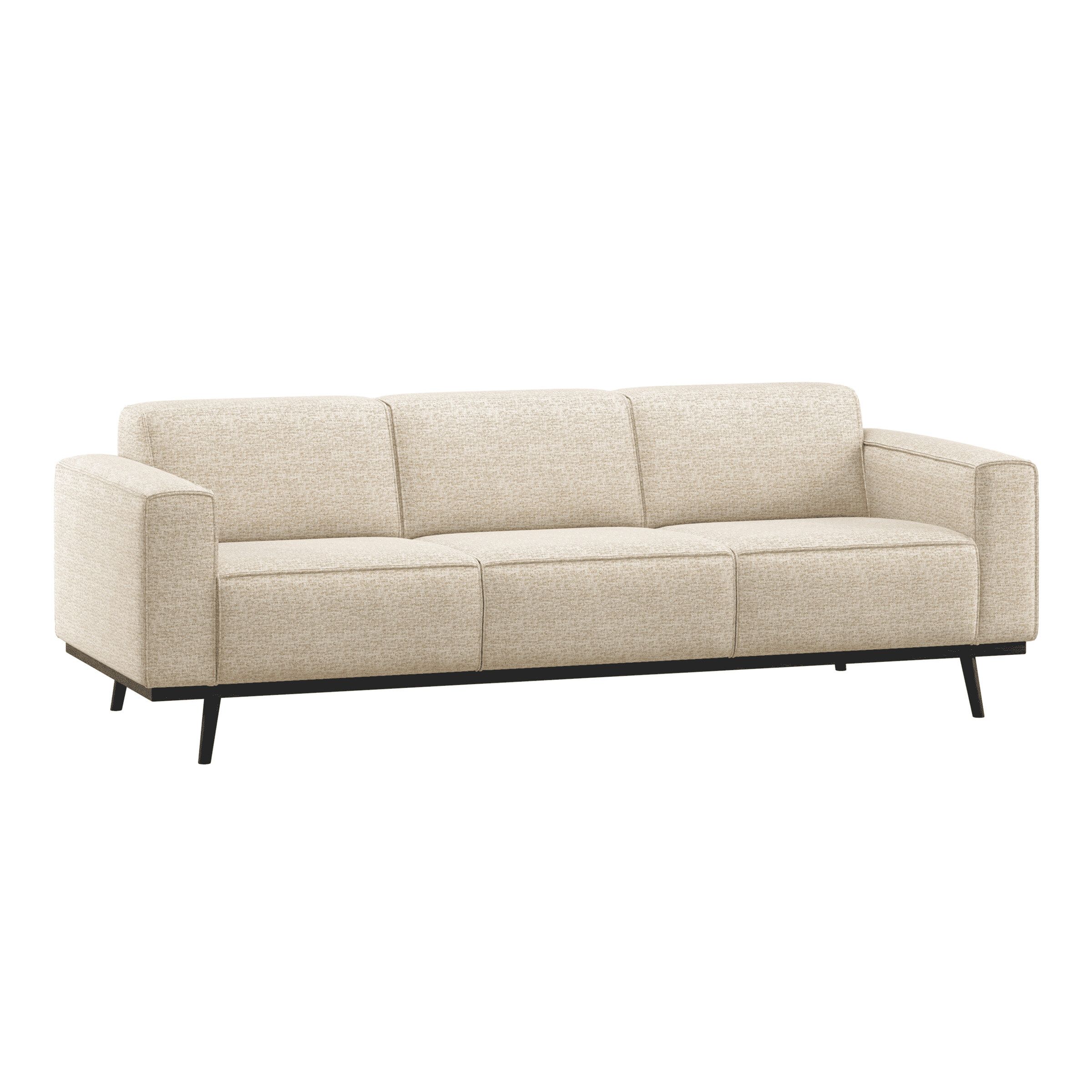 WOOOD Statement 3‑zits bank 230 cm – Luxe zitcomfort in tijdloos Beige
