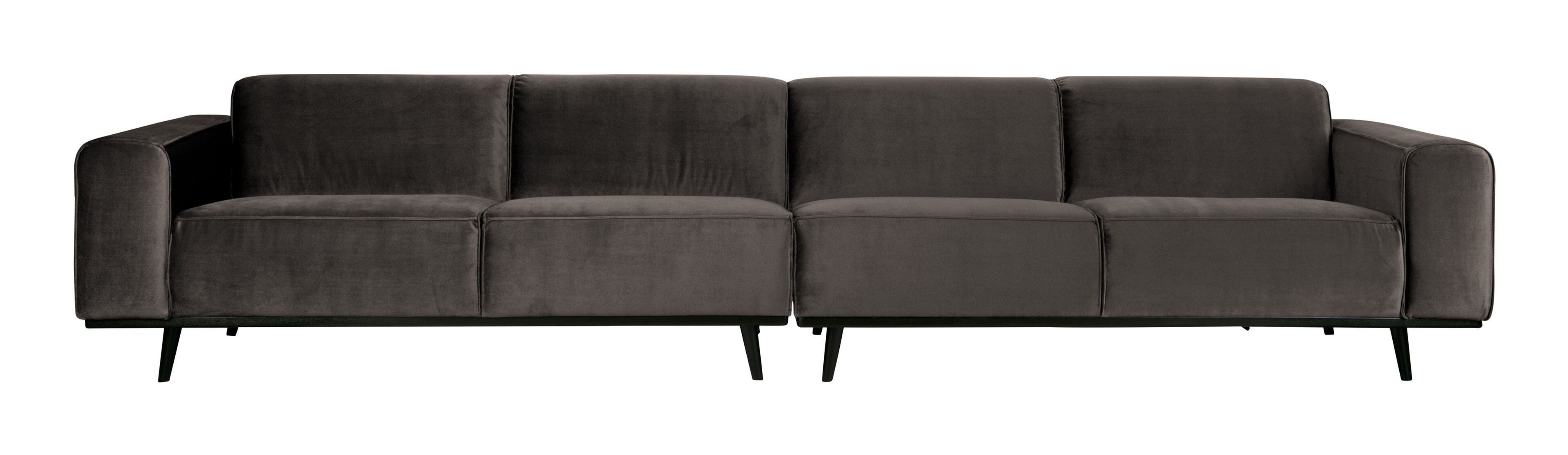 WOOOD Statement XXL Velvetbank – Luxe en Ruimte in Taupe, Honinggeel en Groen