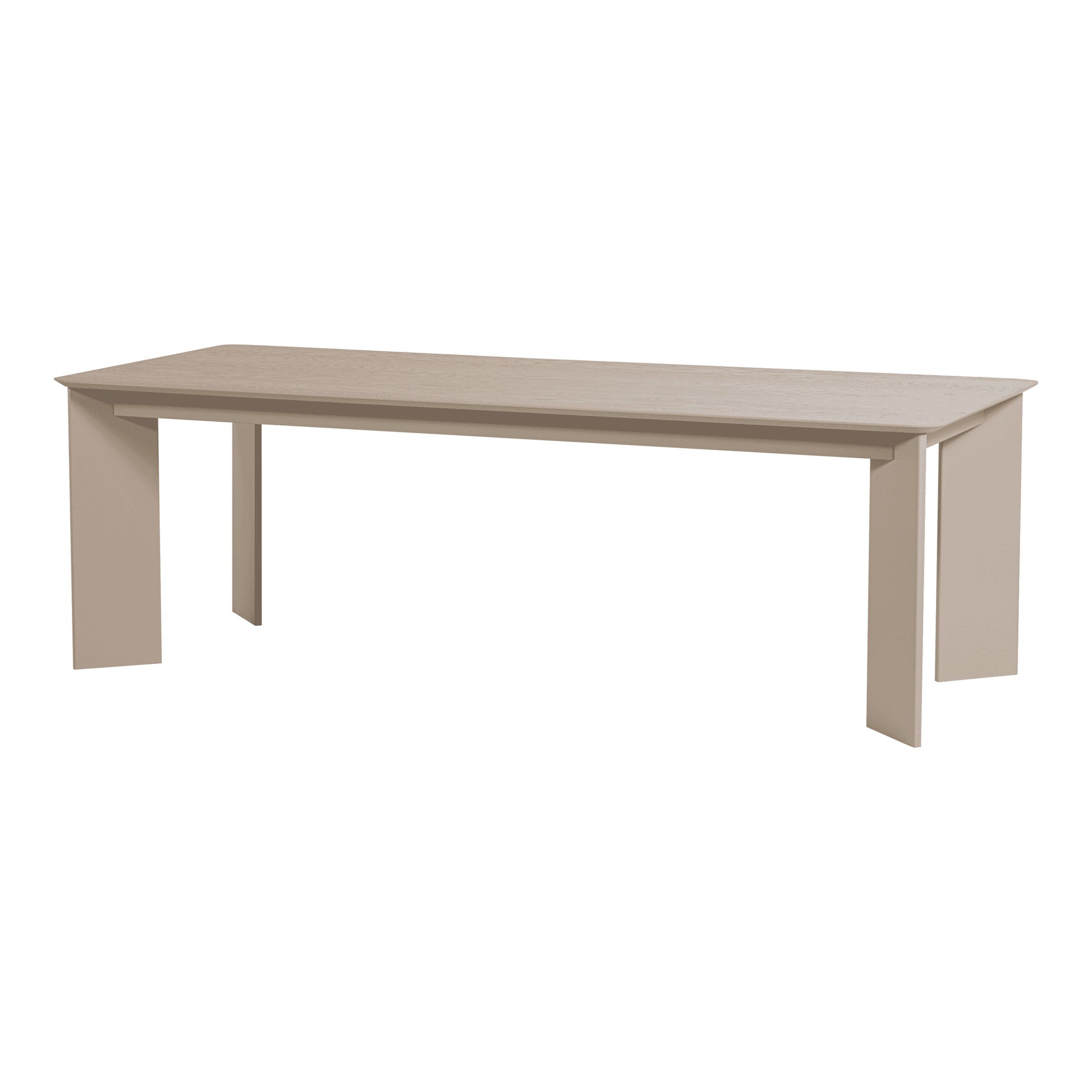 WOOOD Tablo eettafel 240 × 100 cm – Moderne eikenhouten tafel in Dakargrau