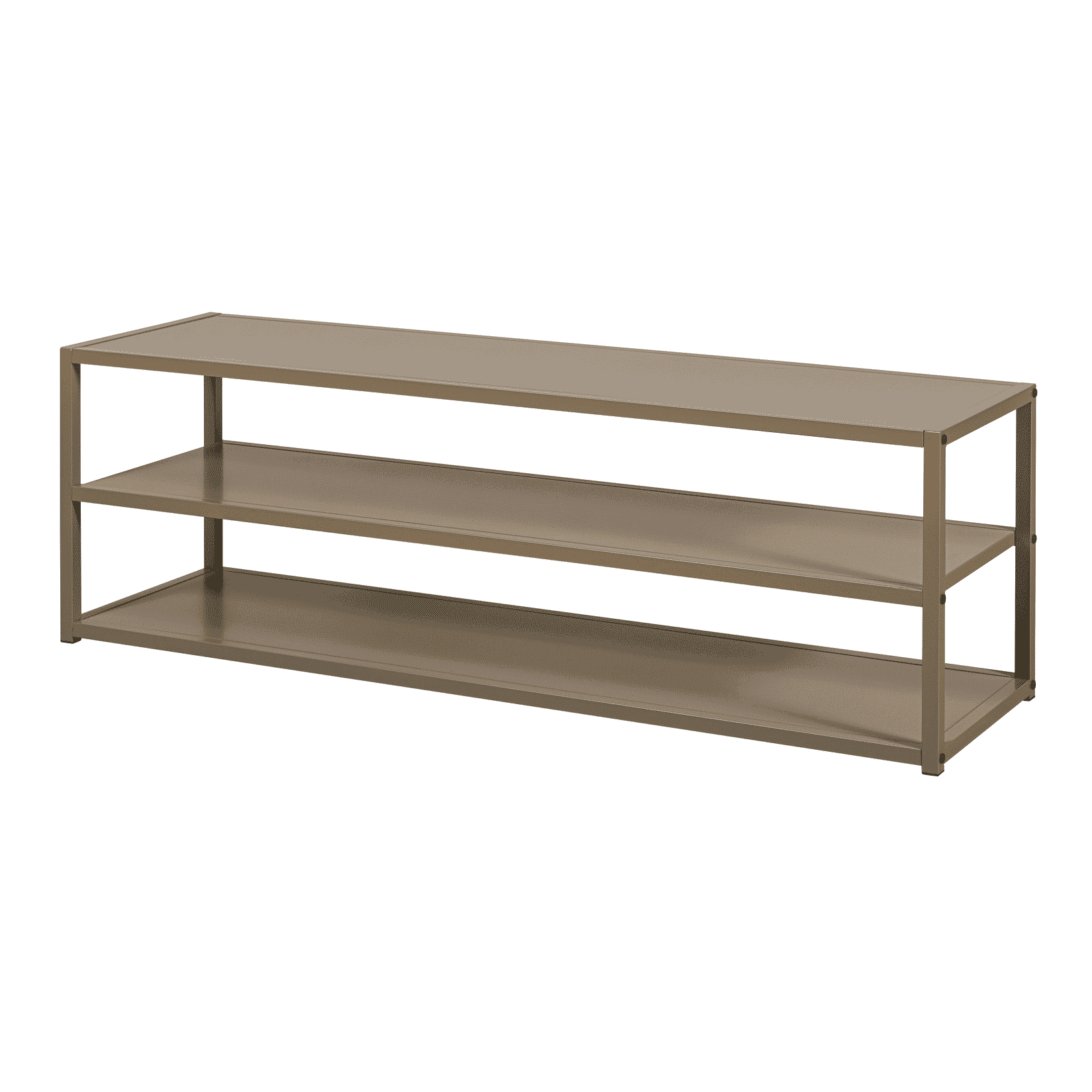 WOOOD TV‑meubel Teun 120 cm – Clay, minimalistisch industrieel design
