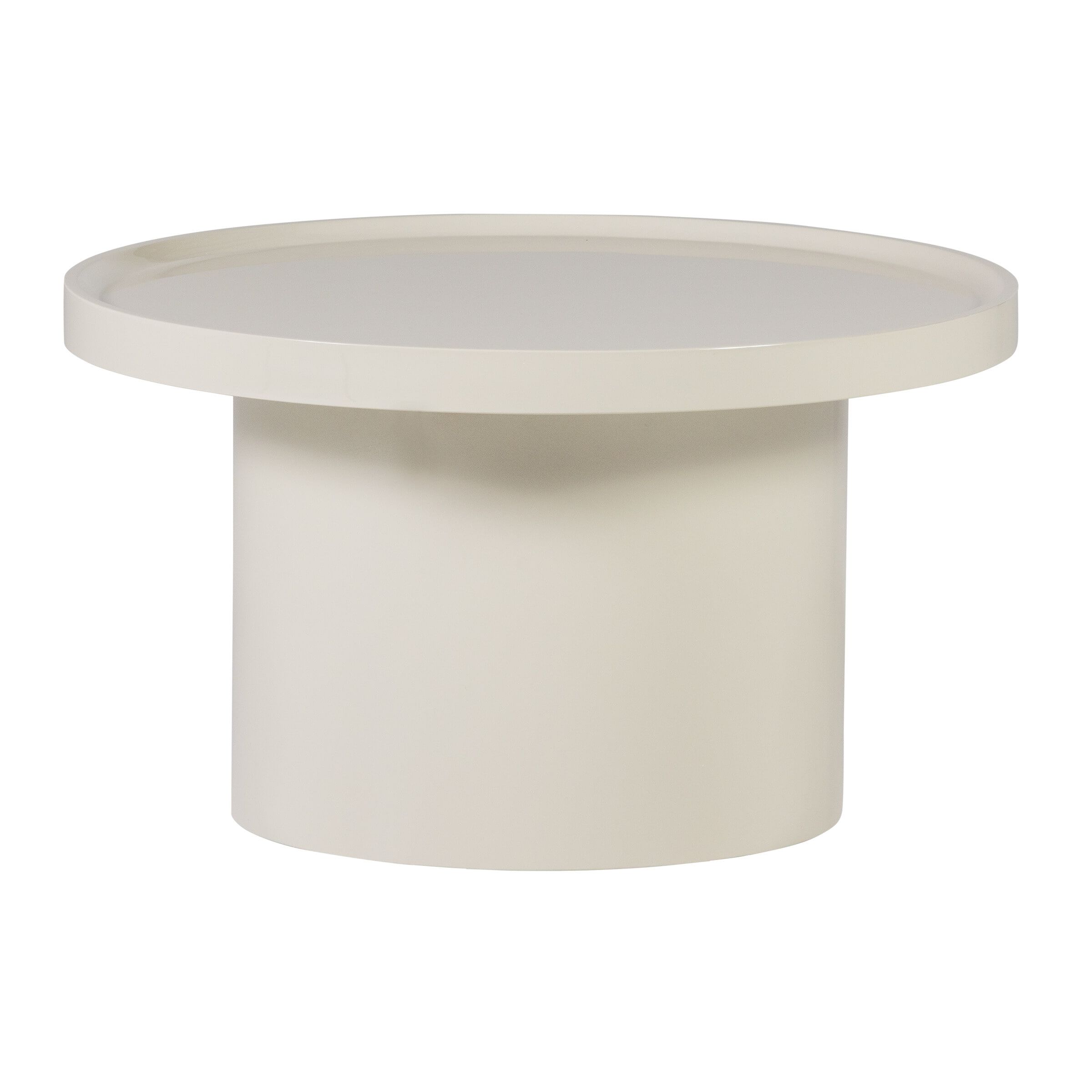 WOOOD Veluna ronde salontafel 70 cm – minimalistisch design in zand