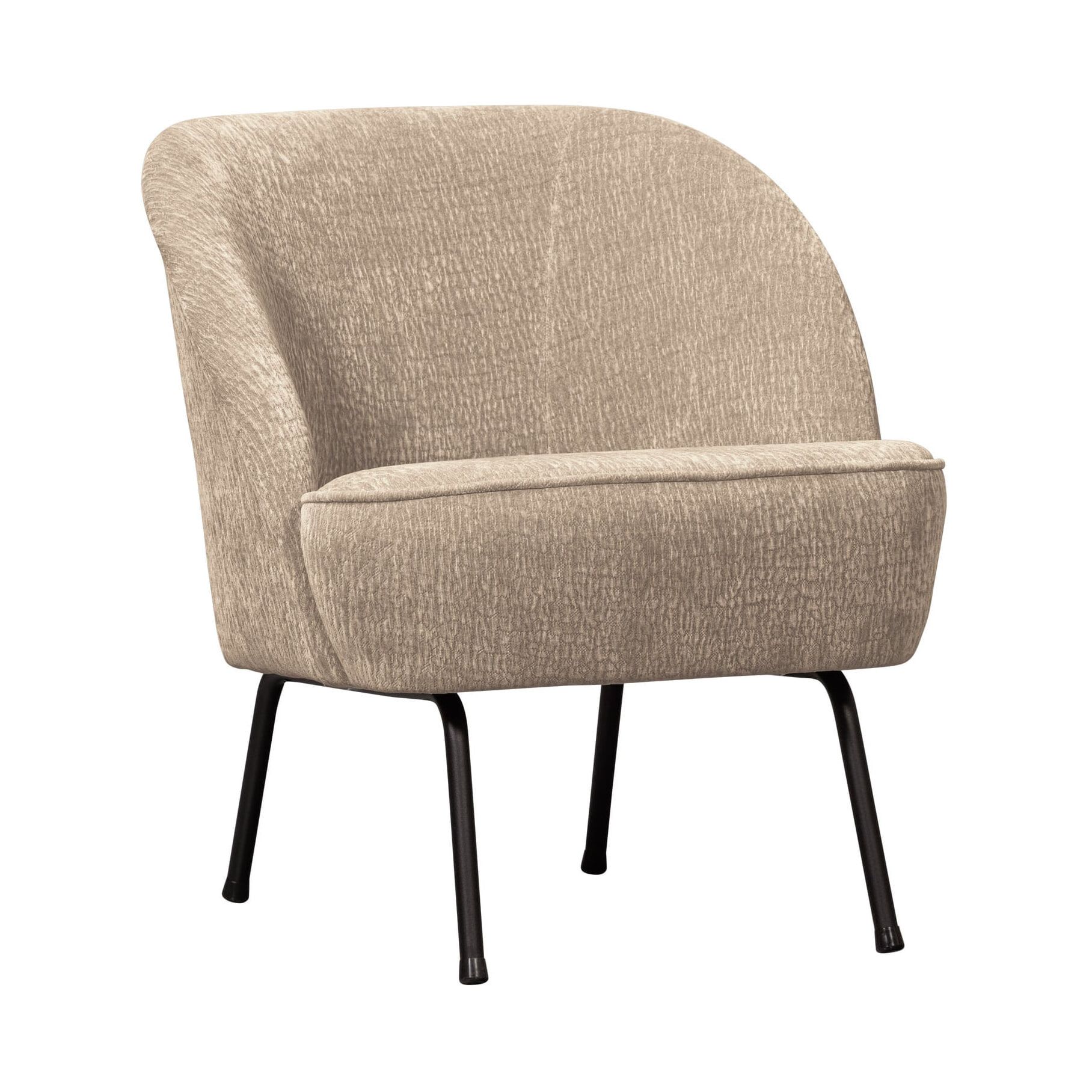 WOOOD Vogue Chenille Fauteuil – Tijdloos comfort in zand