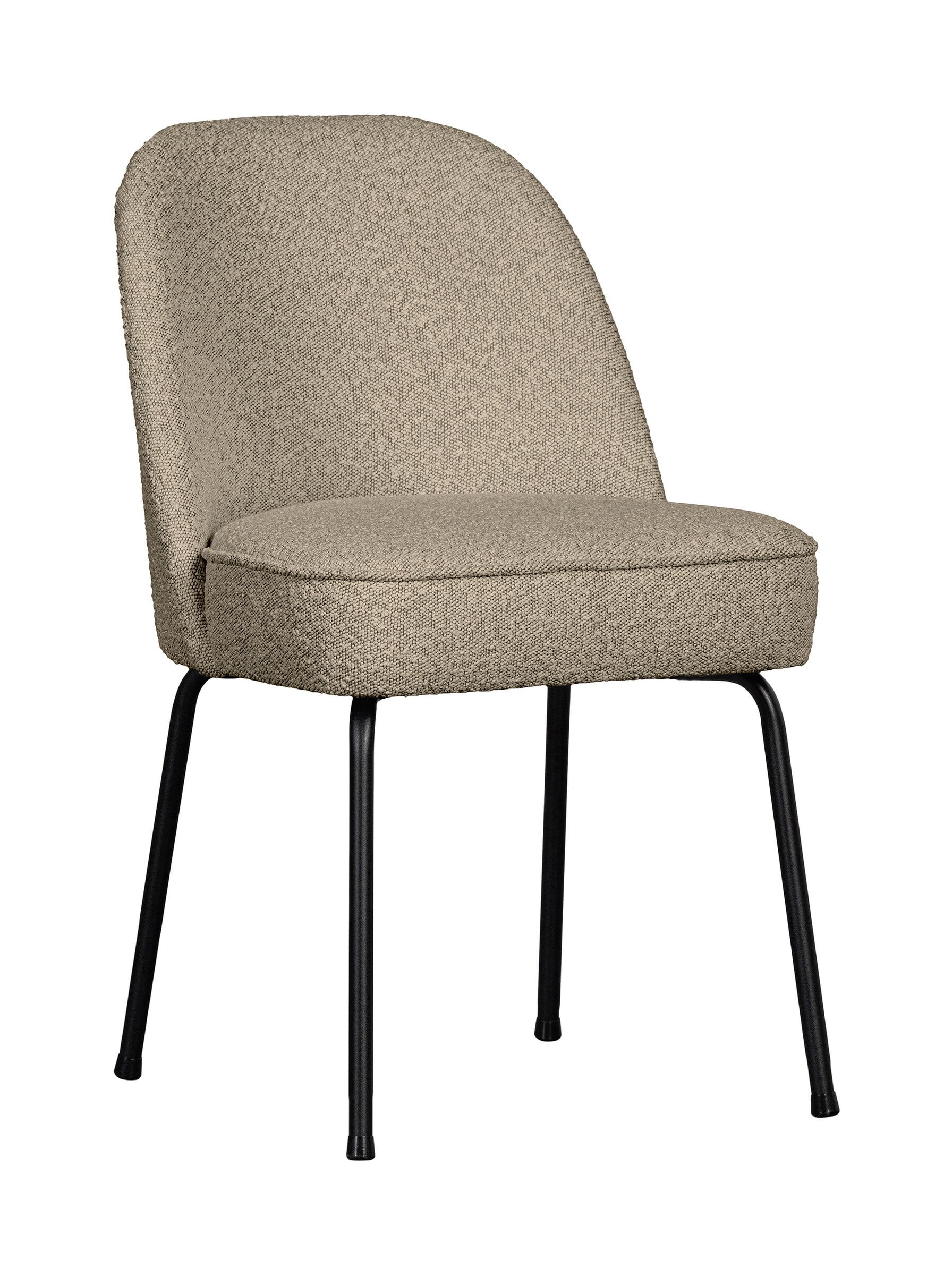 WOOOD Vogue Eetkamerstoel – Luxe Bouclé bekleding in Beige