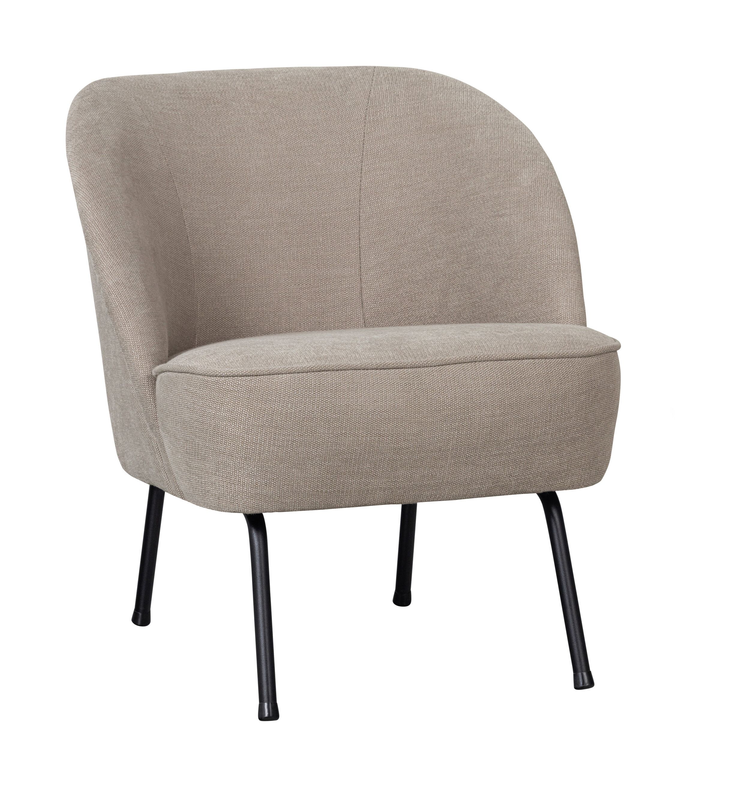 WOOOD Vogue Fauteuil – Zachte geweven zetel in zandkleur voor elk interieur