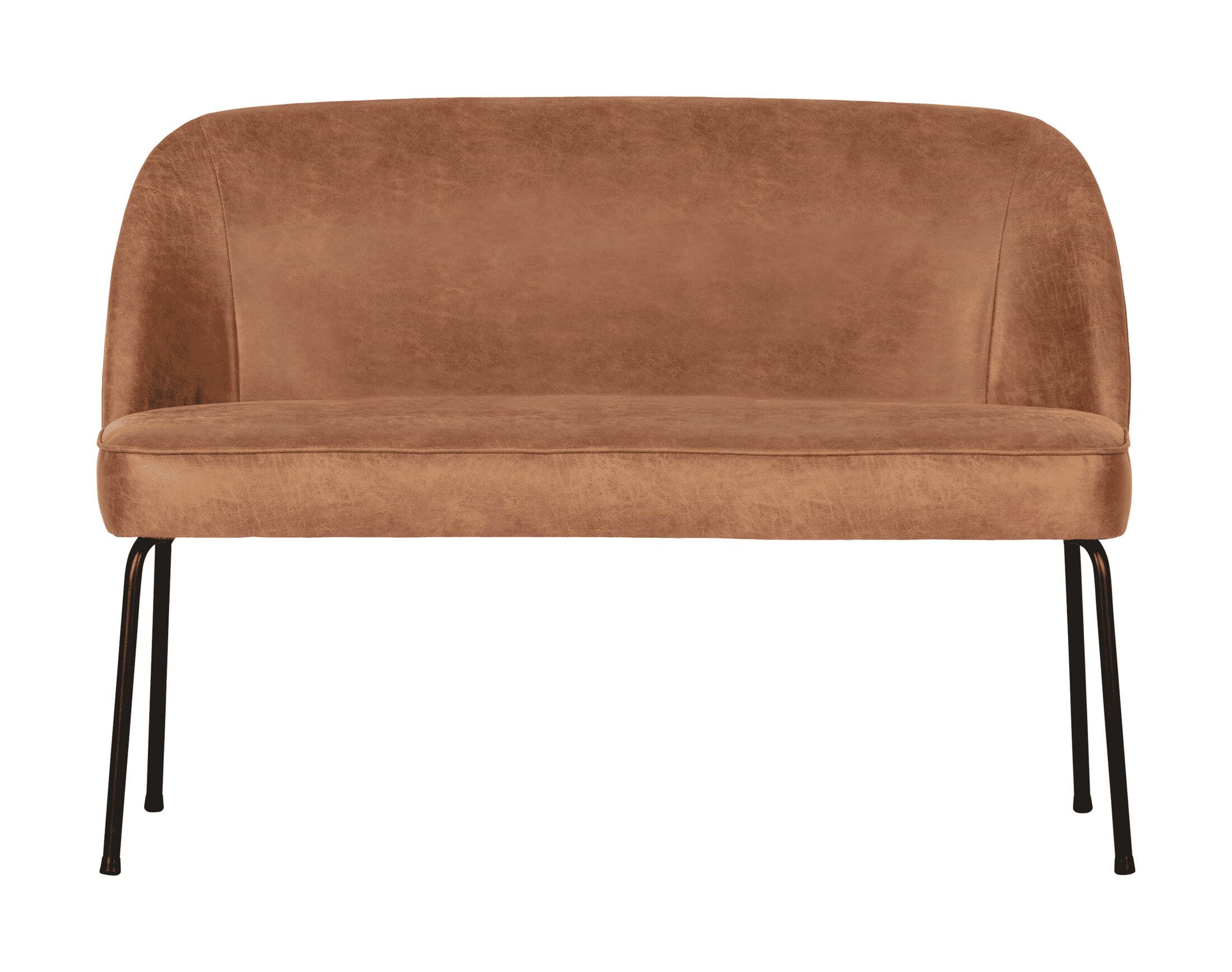 WOOOD Vogue Leder Eetkamerbank – Stijlvol Comfort in Cognac