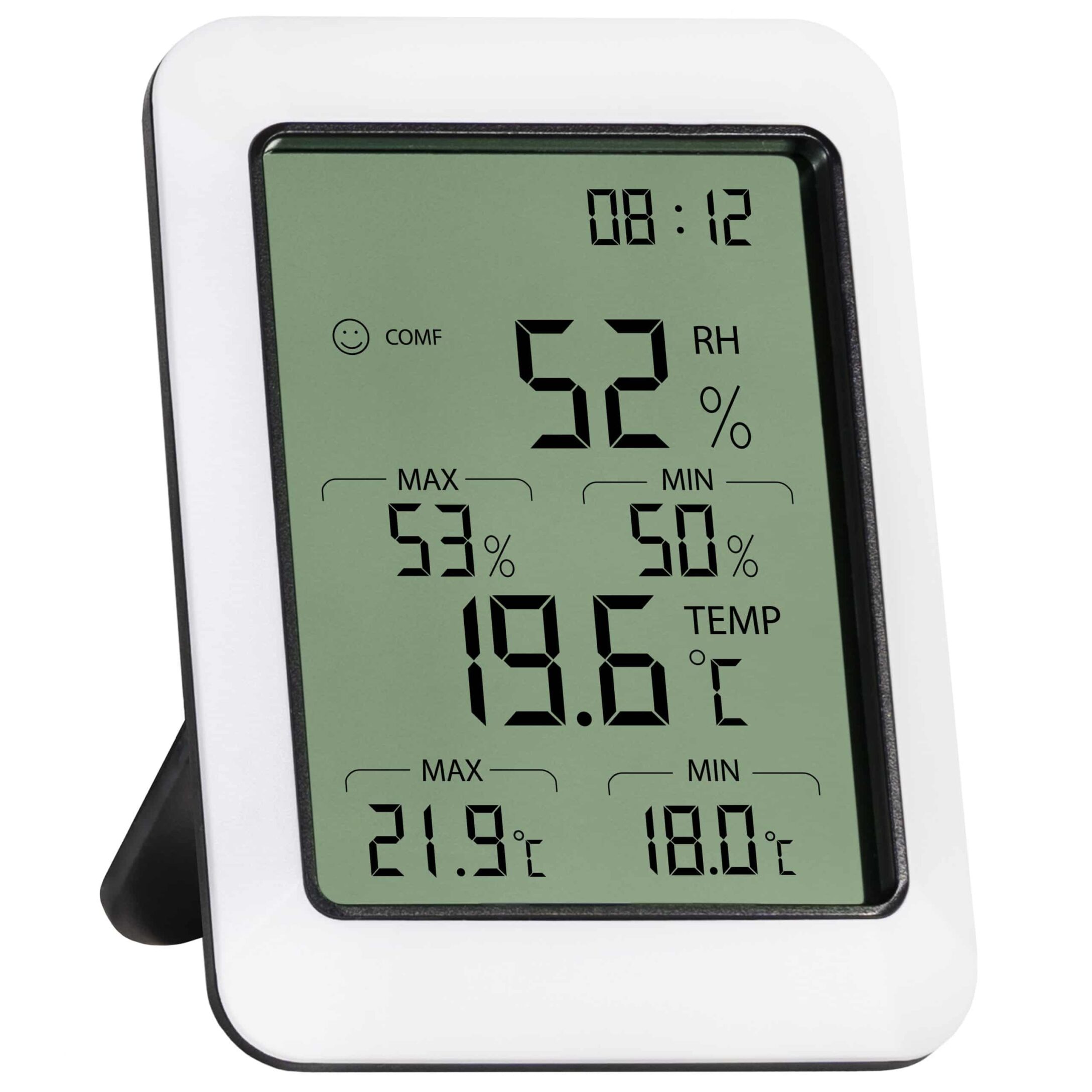 XIB Digitale Thermometer & Hygrometer voor Binnen – Tijd, Temperatuur en Vochtigheid in één Stijlvol Apparaat