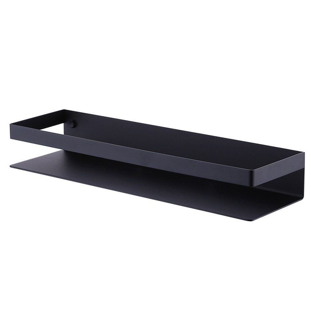 XIVADA Doucherek Teca – Matzwart RVS Rek voor Douche, Zelfklevend, 30 cm