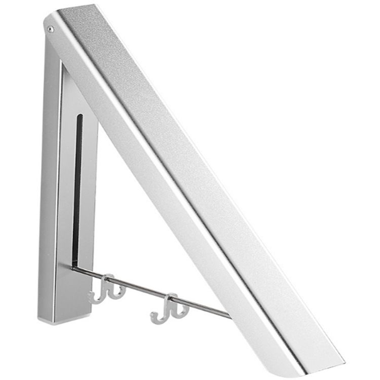 XIVADA Droogrek Lici – Inklapbaar Aluminium Wanddroogrek in Zilver