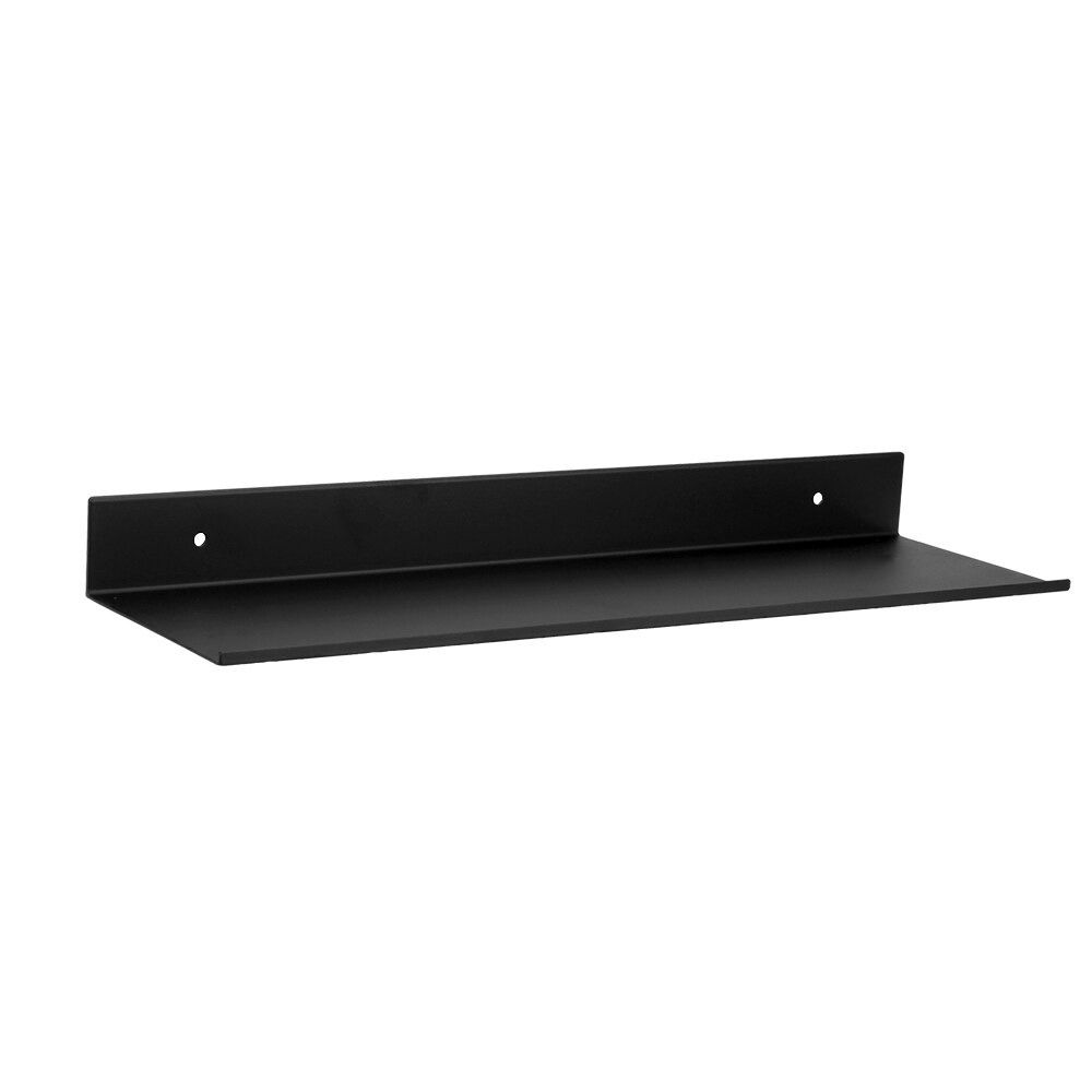 XIVADA Industrieel Wandrek 40 × 12 × 4 cm – Zwart Aluminium