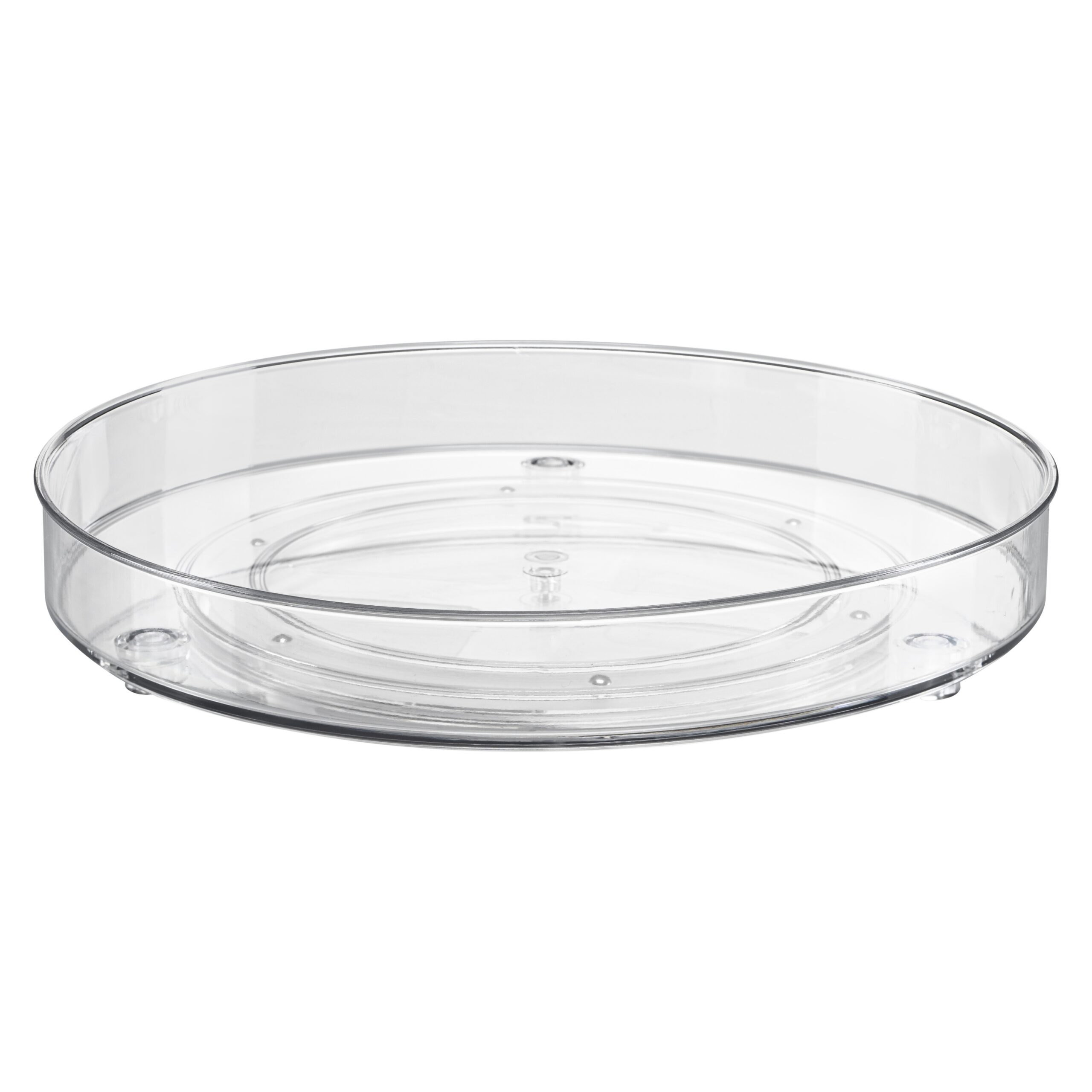 XIVADA Lazy Suzan Draaiplateau 27 cm – Transparent voor Keuken‑ en Badkamerorganizers