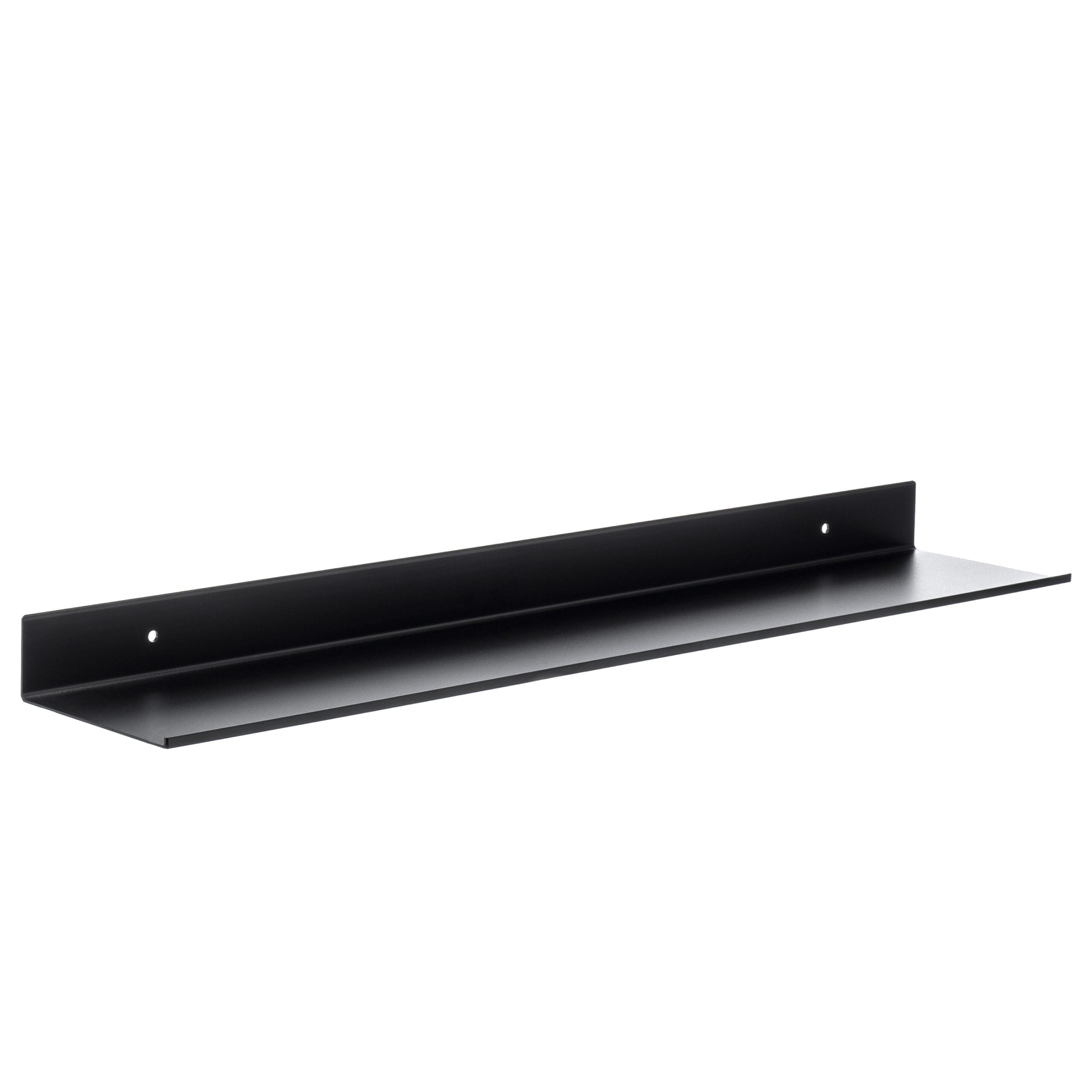 XIVADA Wandrek Rosa – Industrieel 60 cm Metalen Plank in Zwart Aluminium