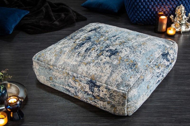 XL Design Vloerkussen Abstract – Blauw‑Beige – Invicta Interior