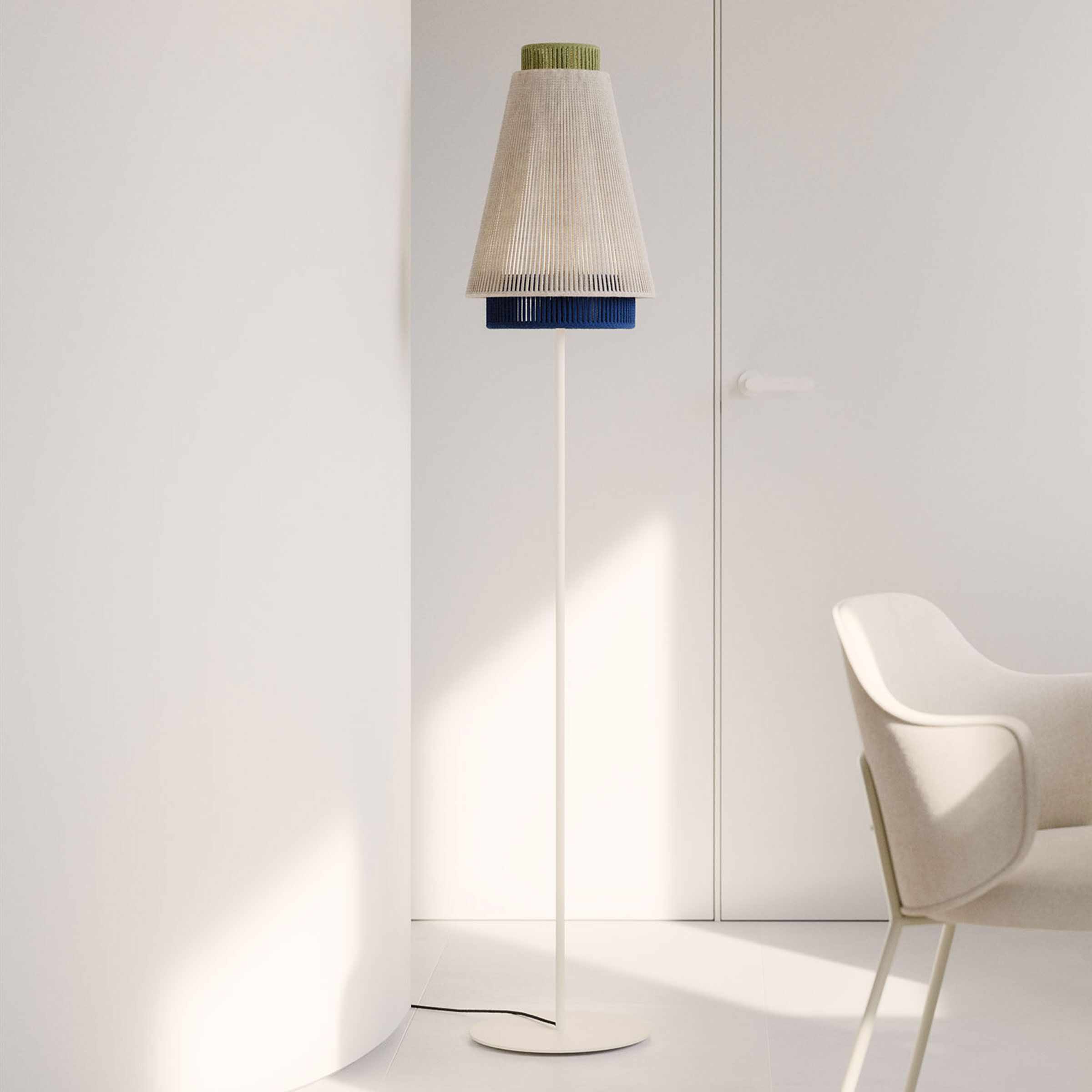 Yuvia Vloerlamp 163 cm – Handgeweven Jute & Metalen Basis voor een Warme Interieurlook