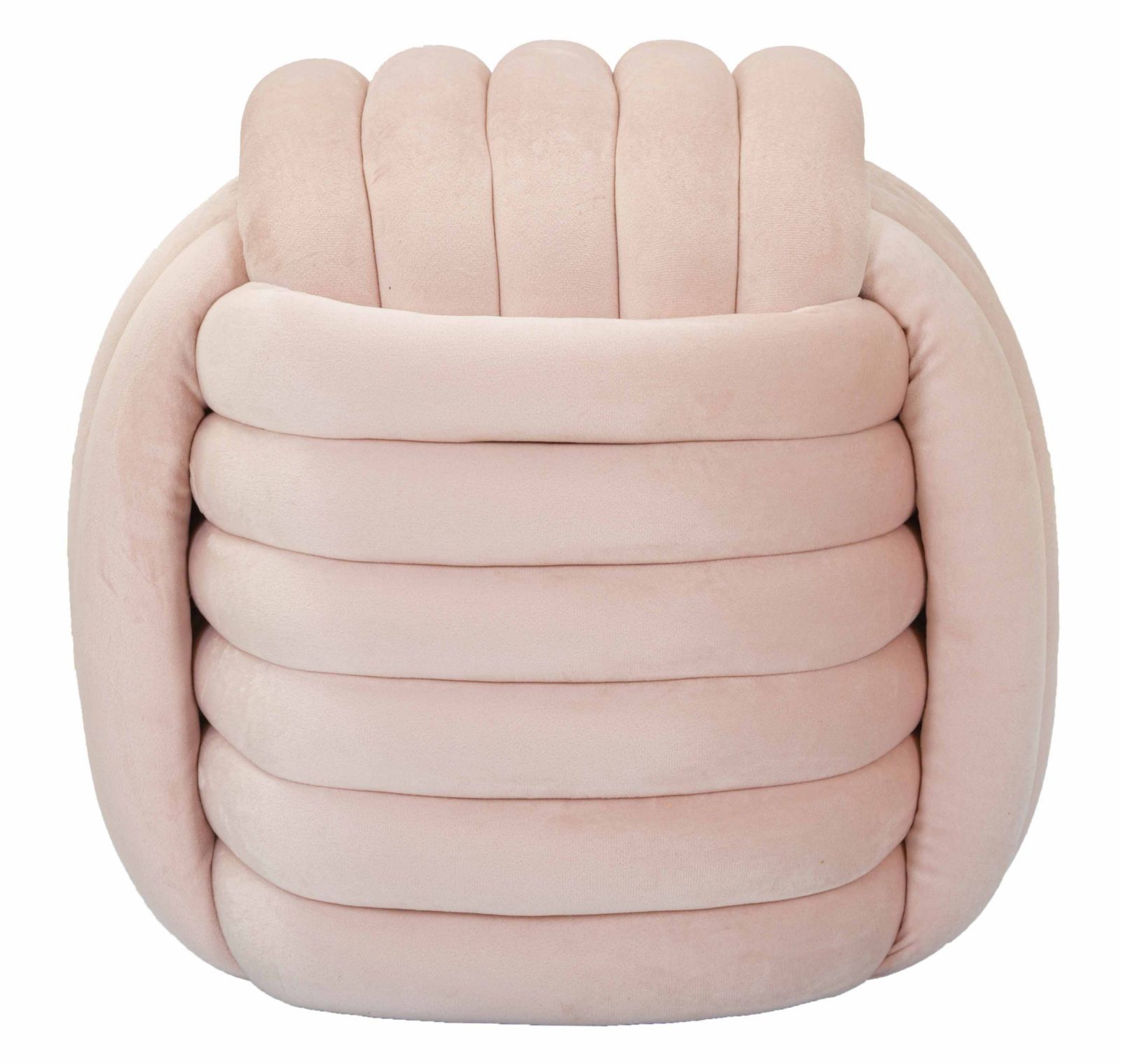 Zachtroze Hocker 45 cm – Stijlvolle Zitvriend van Mauro Ferretti