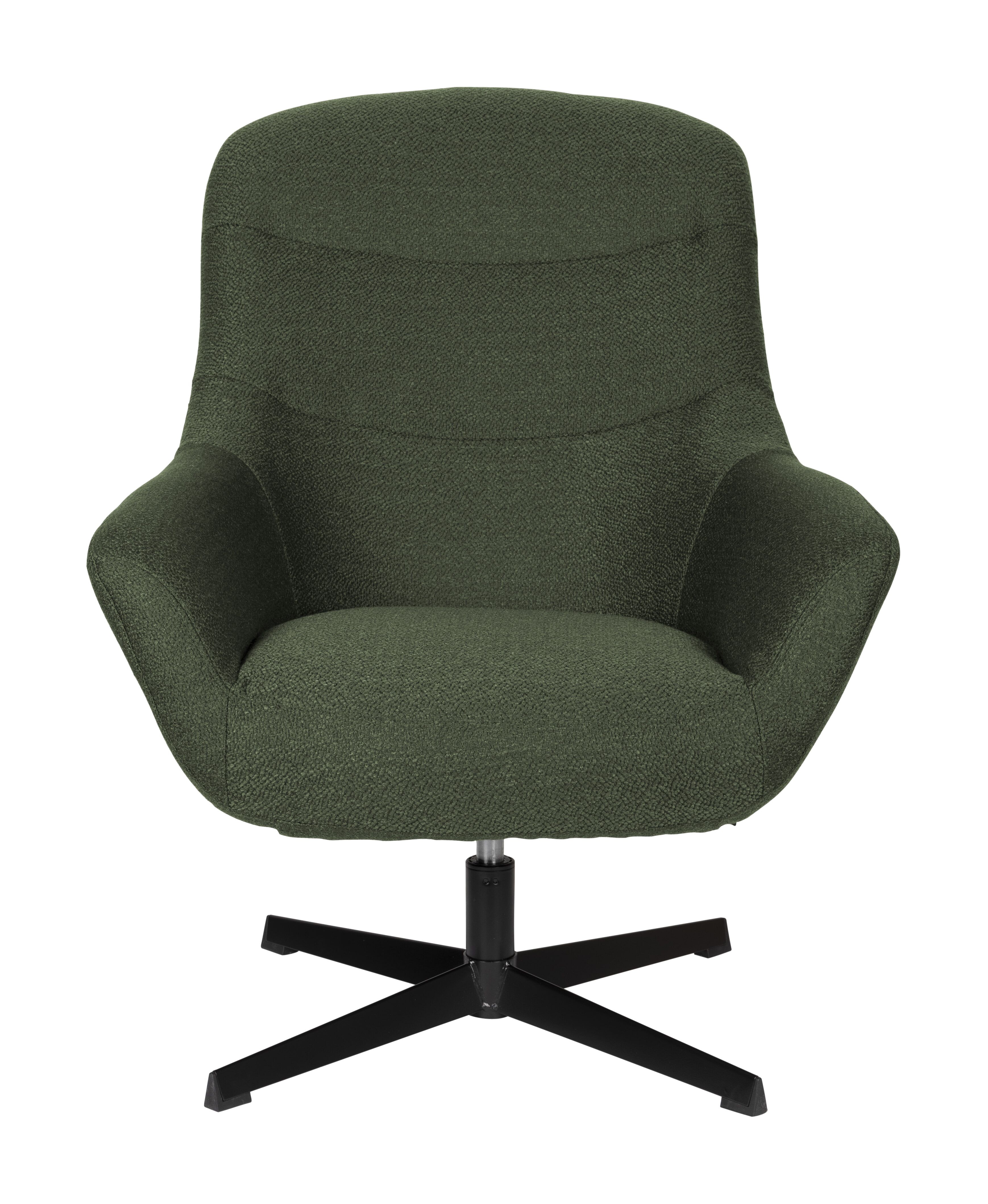 ZILT Draaibare Fauteuil Yaki Bouclé – Groen comfort voor elke woonkamer