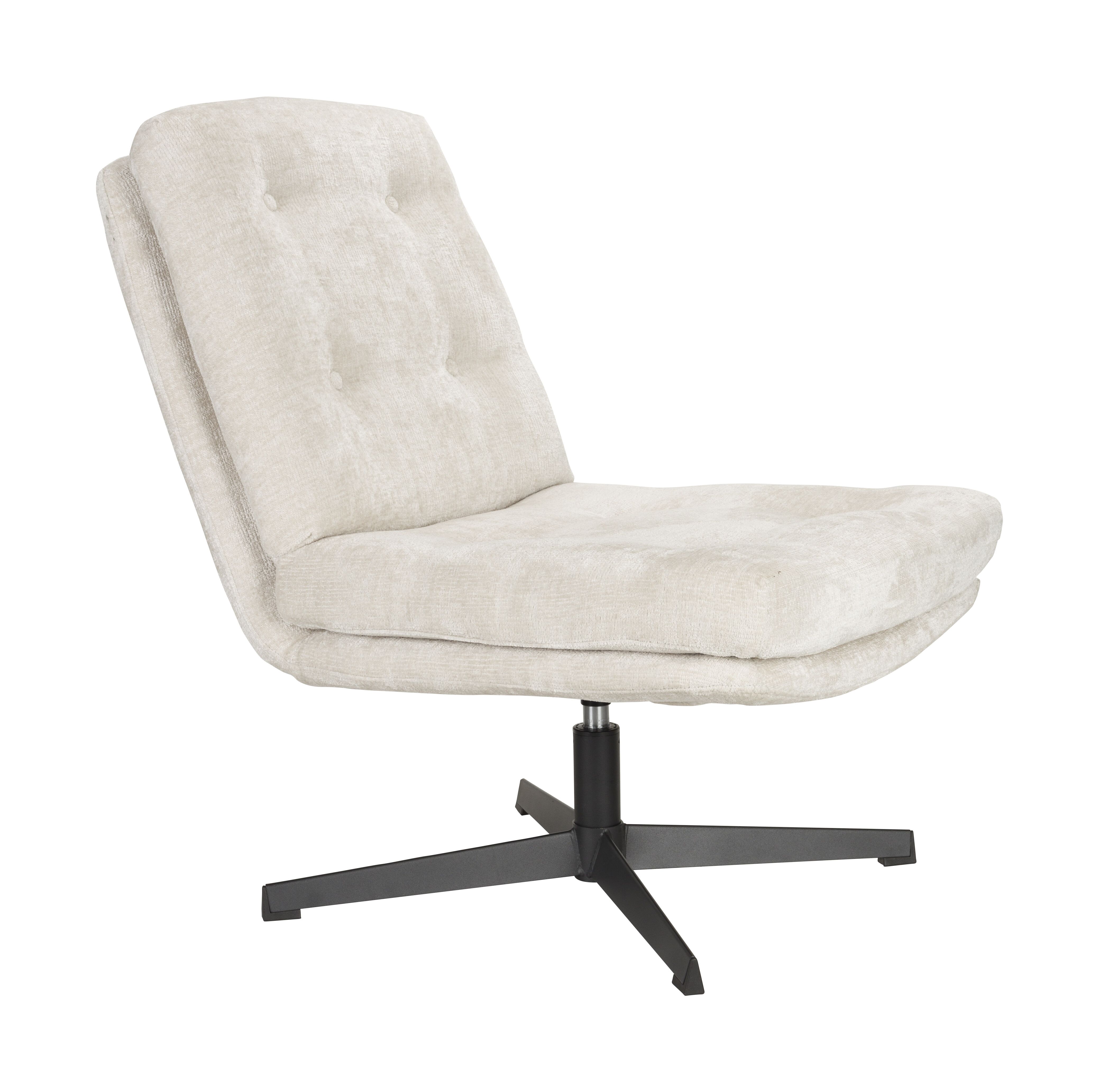 ZILT Draaifauteuil Kawana Chenille – Off White | Comfort en Stijl voor Jouw Woonkamer