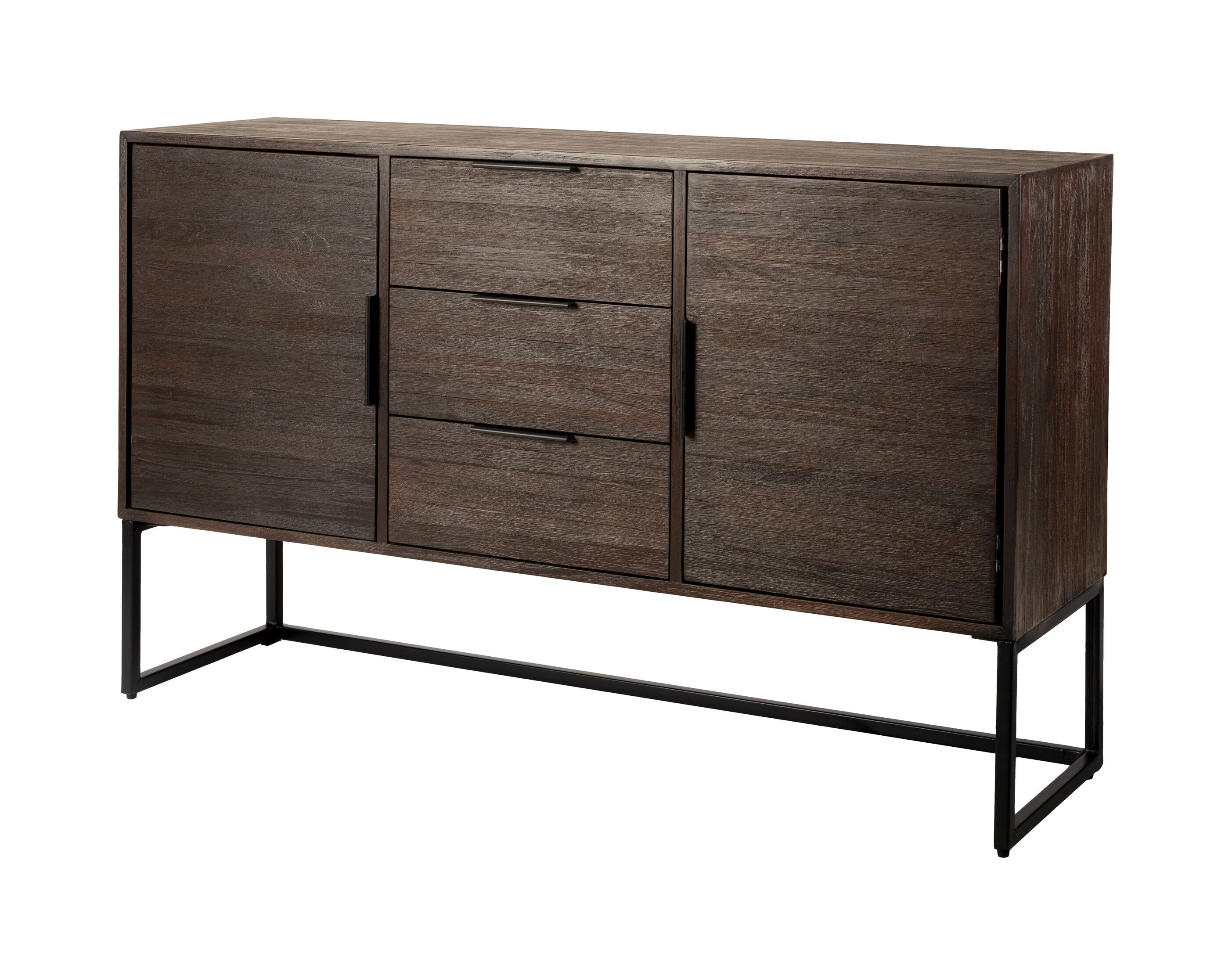 ZILT Dressoir Yasmijn Teakhout – Strak bruine storage voor elke woonkamer
