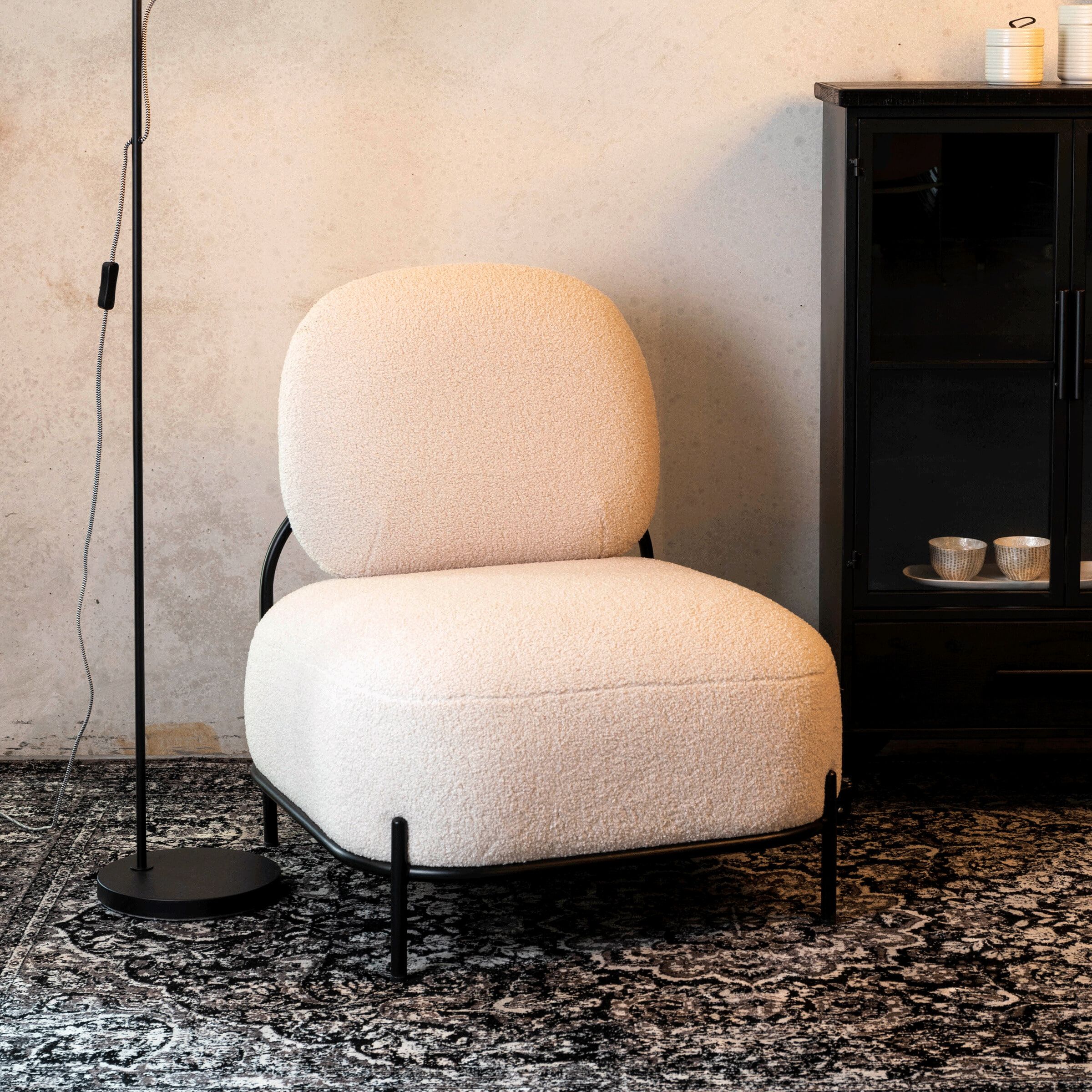 ZILT Fauteuil Brandan Teddy – Tijdloze Ivory Elegantie voor Elk Interieur