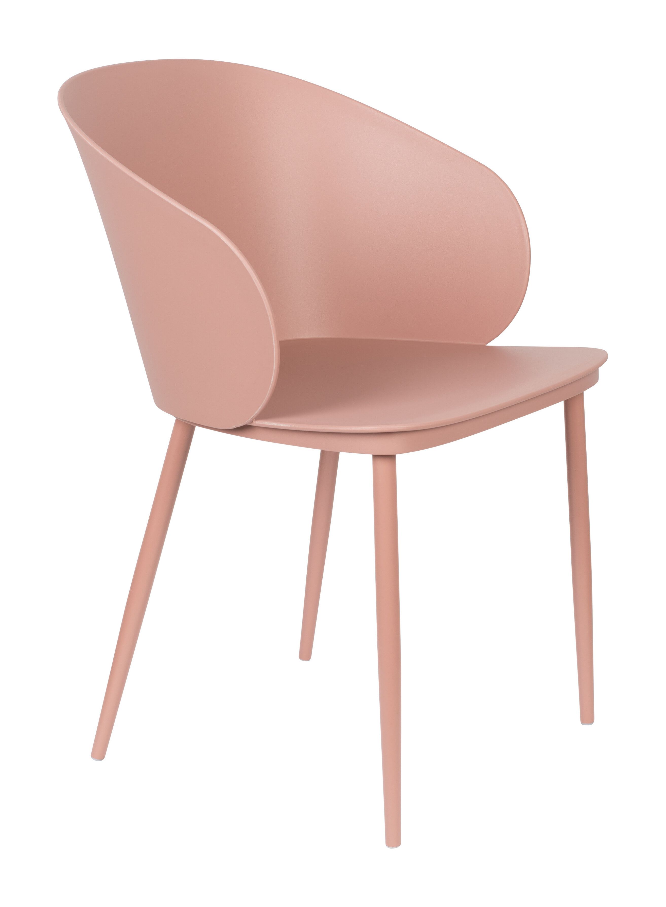ZILT Gigi eetkamerstoel in roze – stijlvolle comfort voor jouw tafel