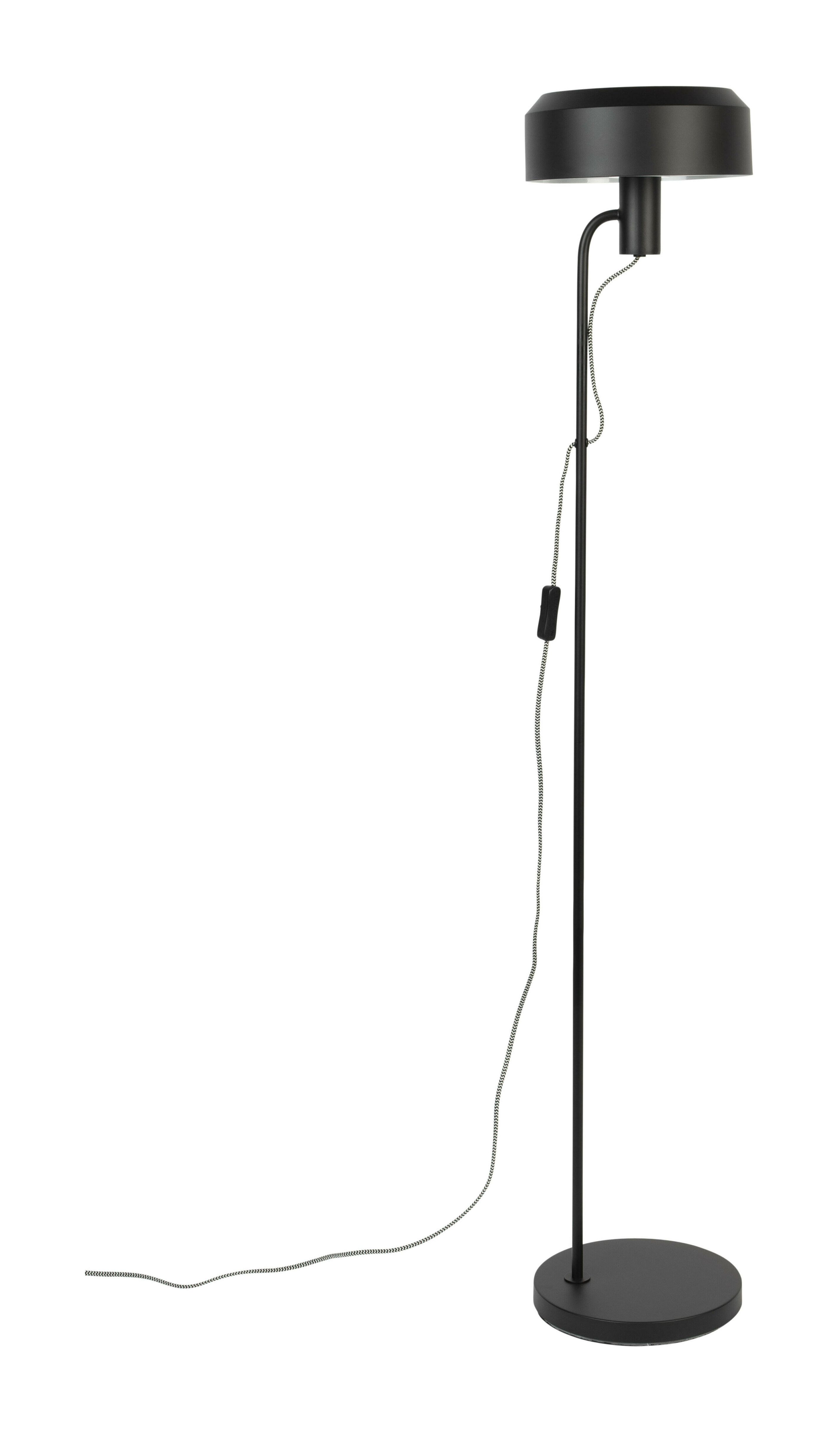 ZILT Isaiah Vloerlamp 135 cm – Strakke Zwarte Designlamp voor Modern Interieur