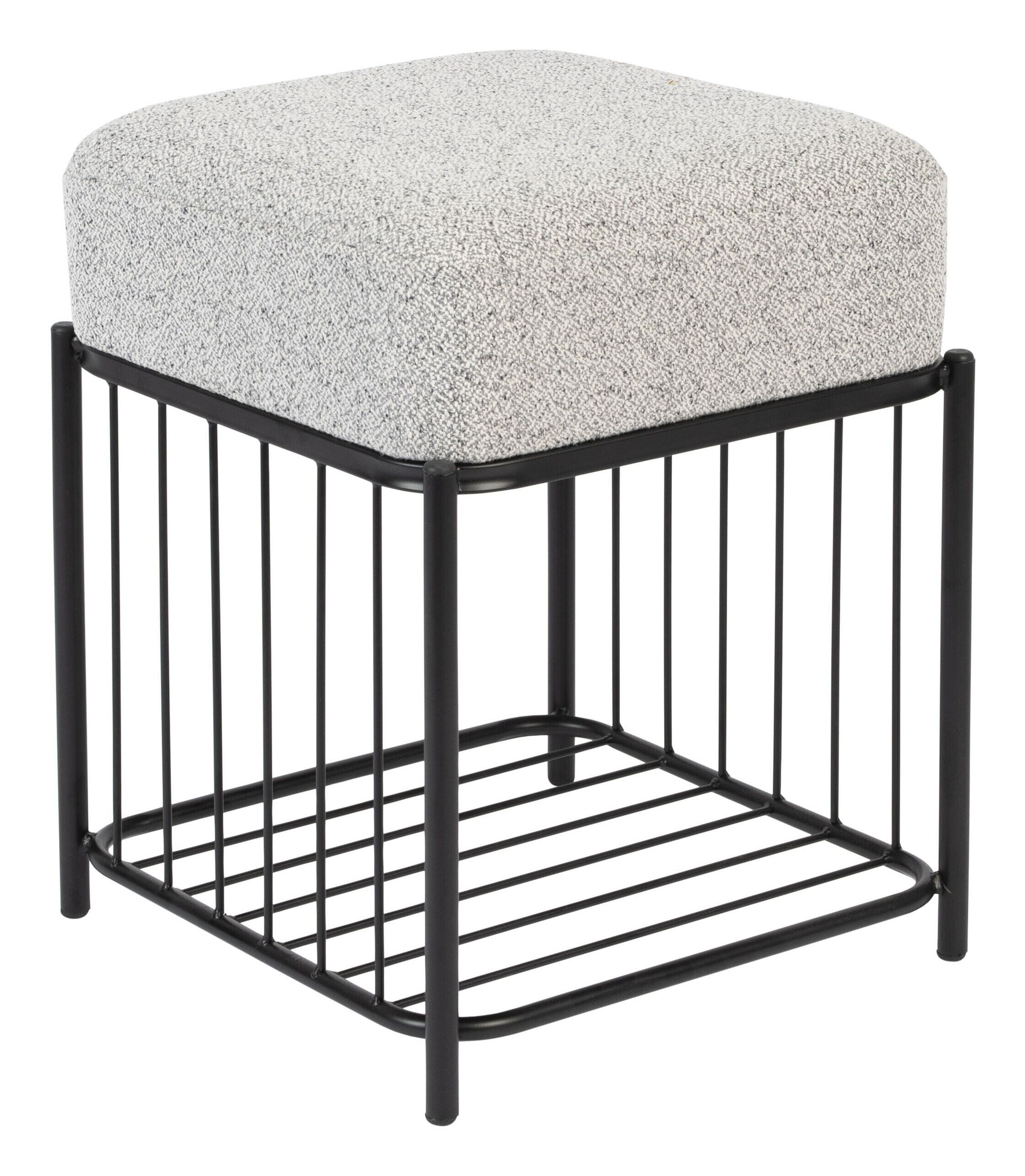 ZILT Krukje Kamron Bouclé – Compact zitcomfort in stijlvol grijs