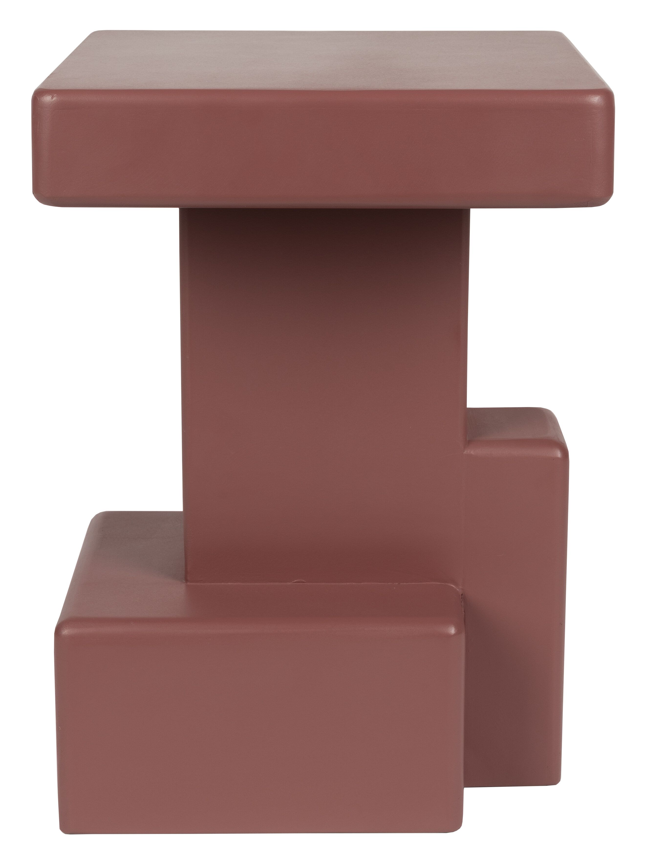 ZILT Lititia Bijzettafel 35×35 cm – Marsala, Compact en Stijlvol