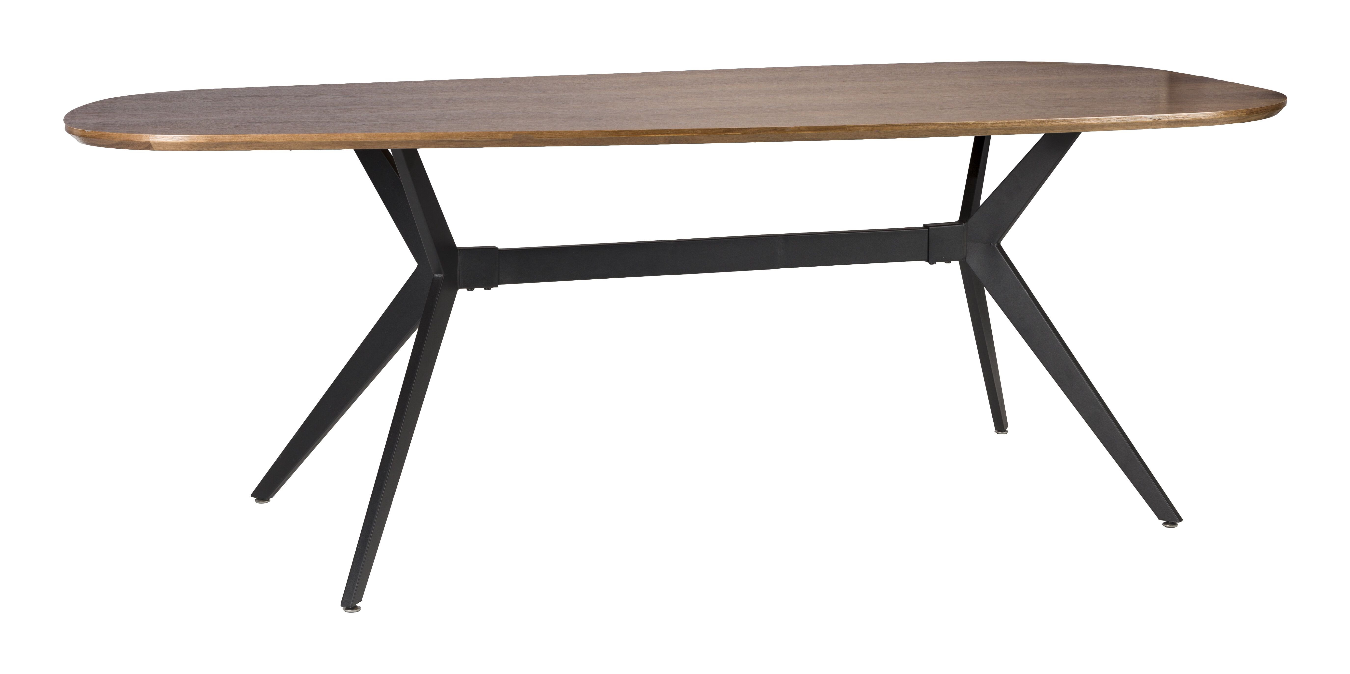 ZILT Organische Eettafel Lissete – Strak bruine meeting‑point voor 6 tot 8 personen