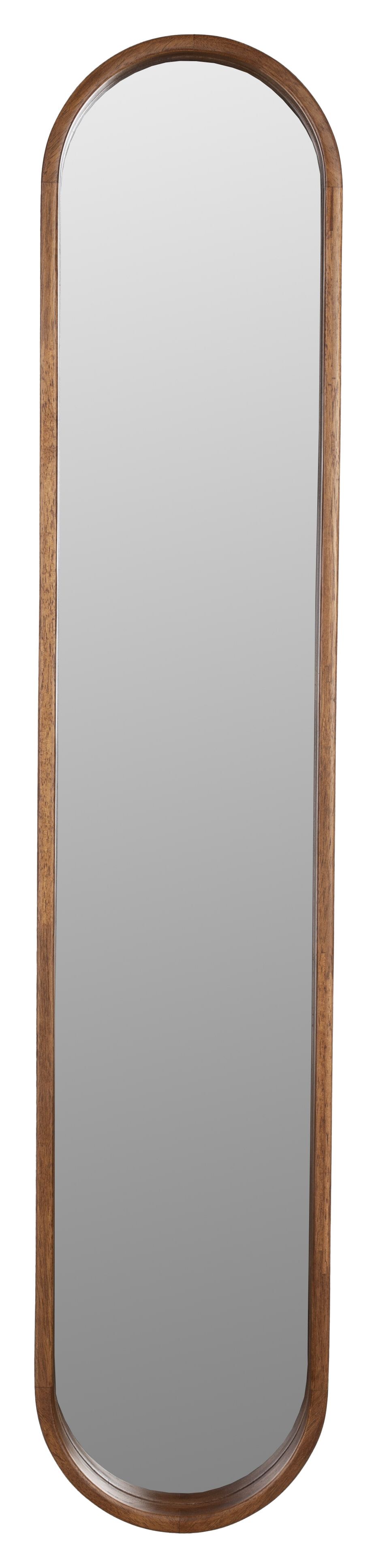 ZILT Ovale Spiegel Rania – Elegante Rubberhouten Japandi-Accent