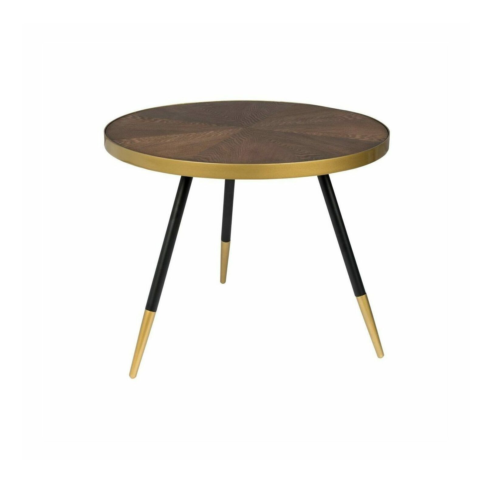 ZILT Salontafel Solbjørg – ronde bruine fineer tafel 61 cm