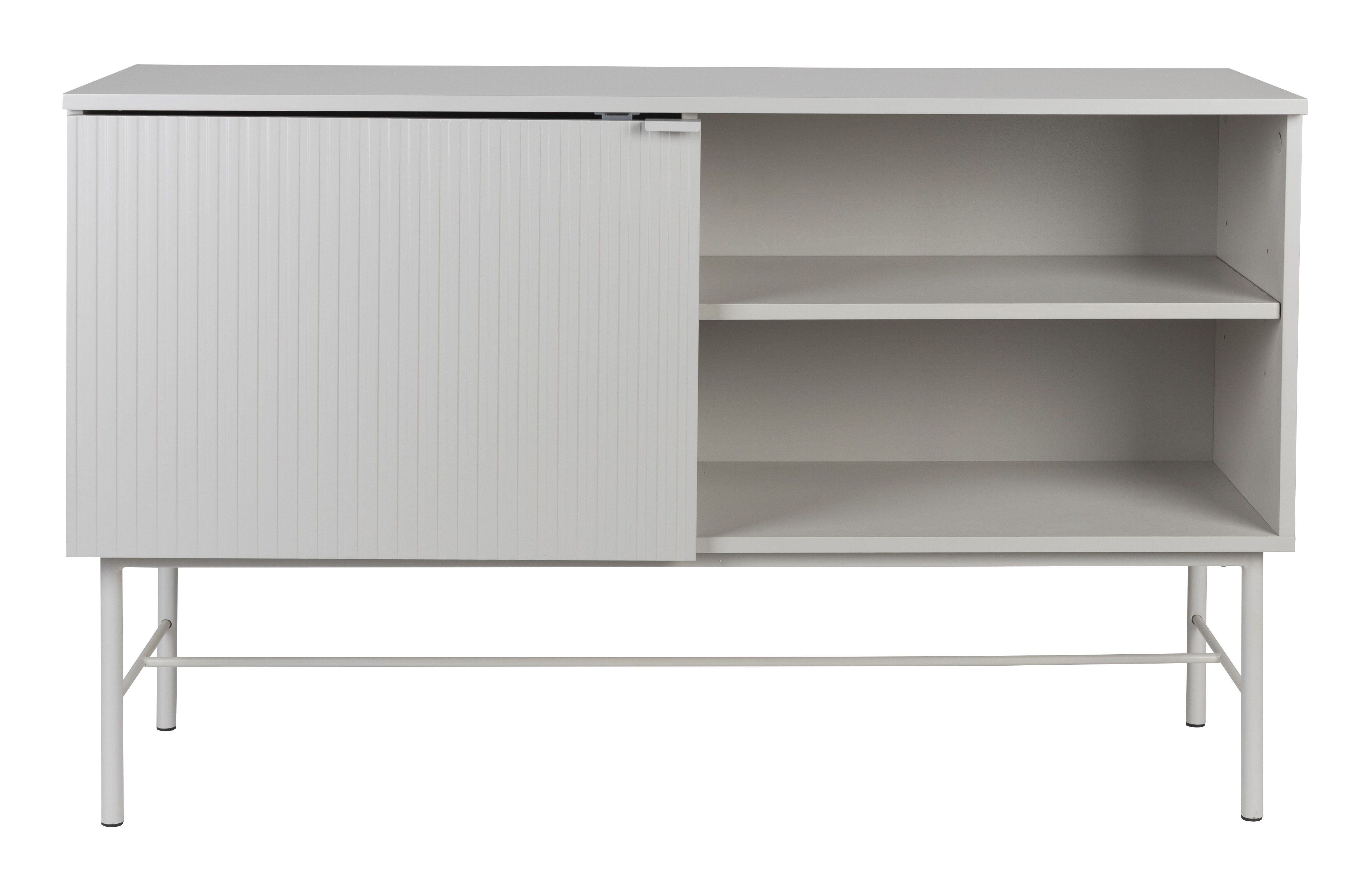 ZILT Shanin Dressoir 124 cm – Elegant Beige meubel voor een lichte woonomgeving