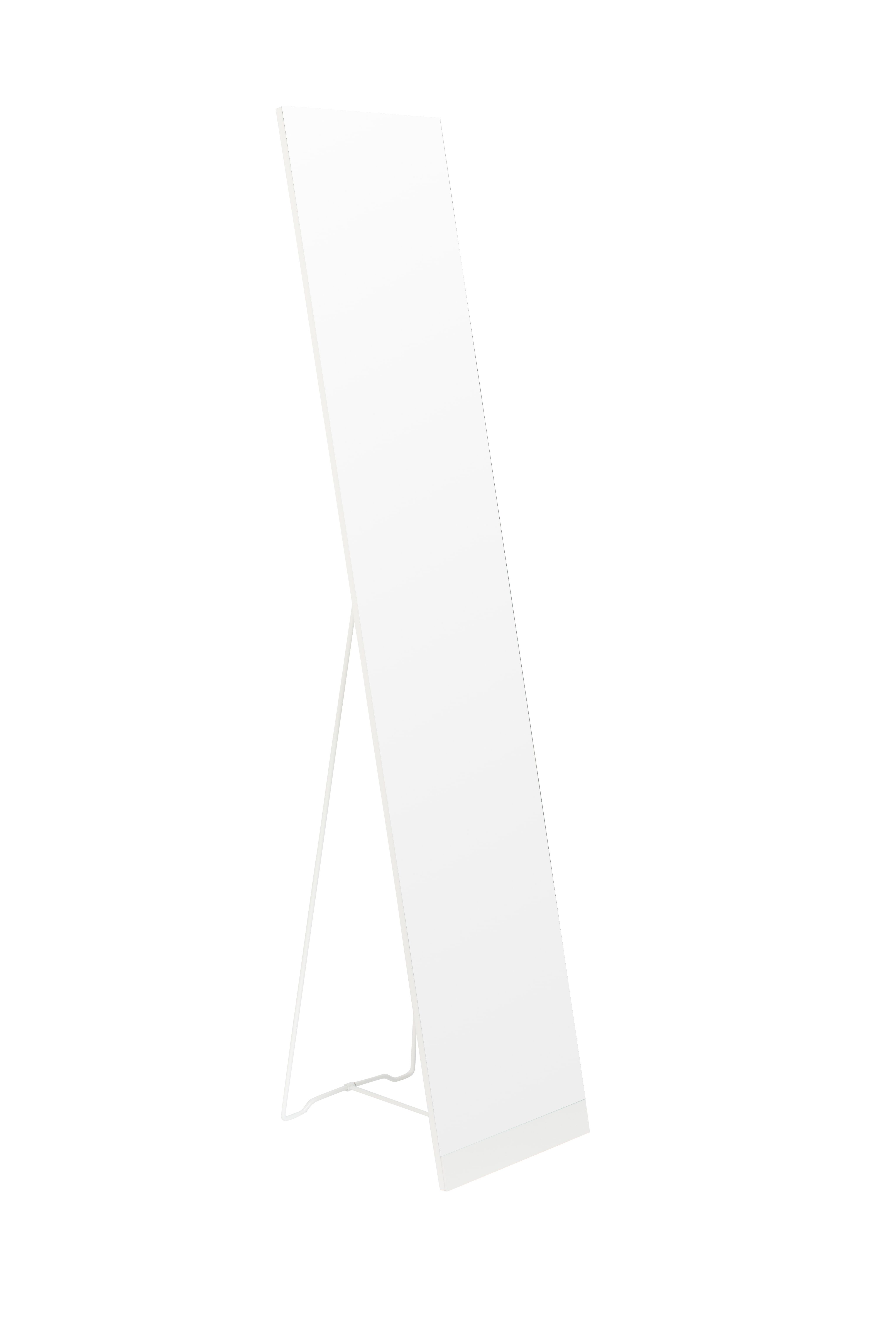 ZILT Staande Spiegel Xander – Strakke Witte Passpiegel van 147 cm