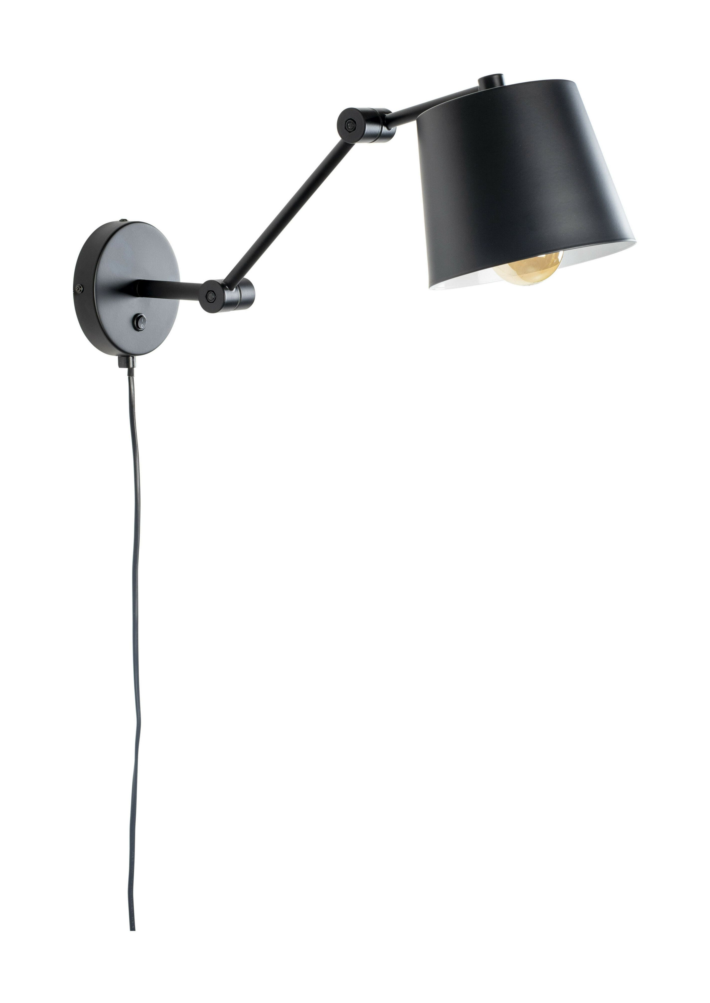 ZILT Wandlamp Bret – Strakke Zwarte Wandlamp voor Modern Interieur