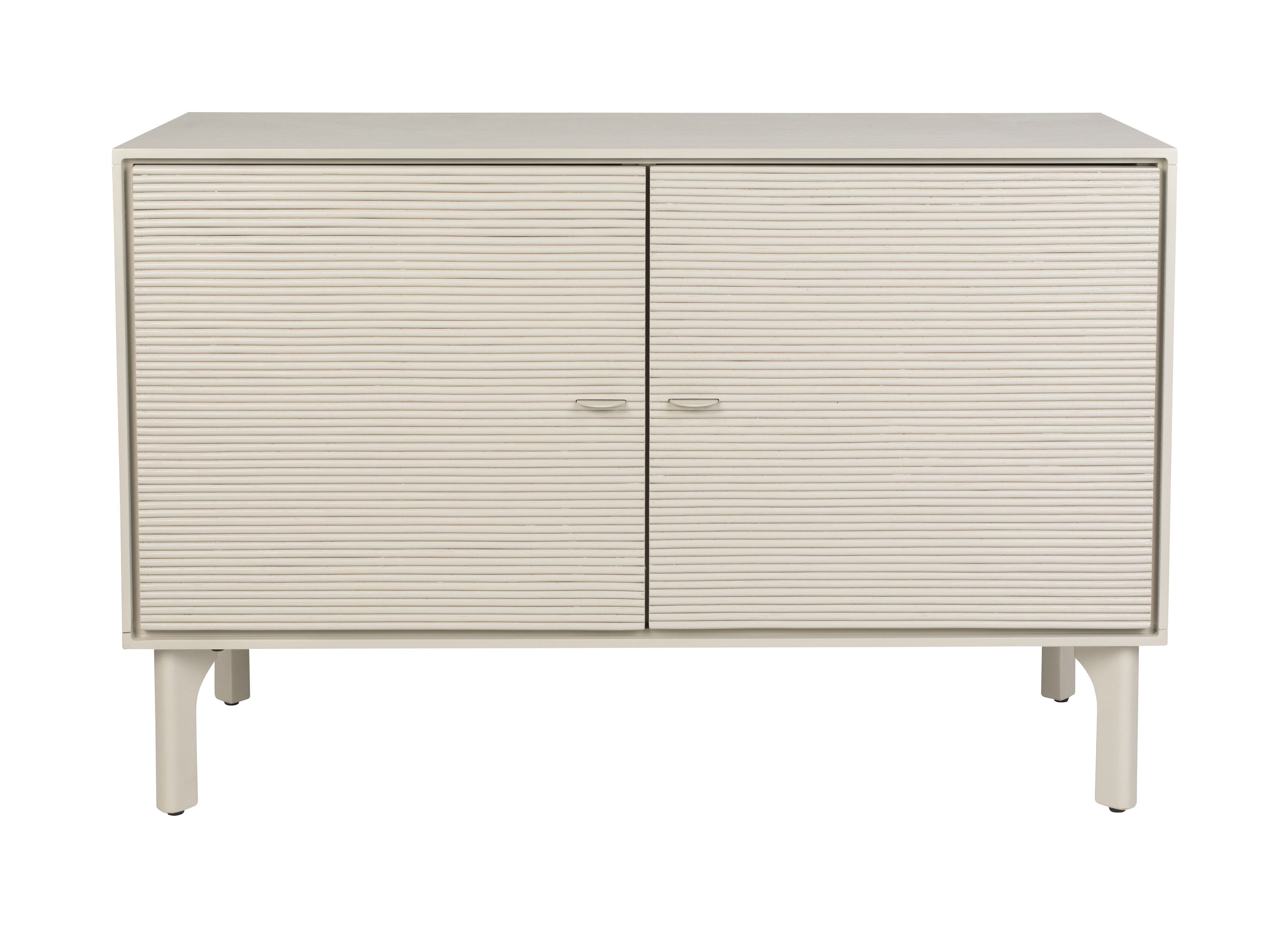 Zuifer Morning Dressoir – Licht Beige Acaciahout & Rotan, 108 cm