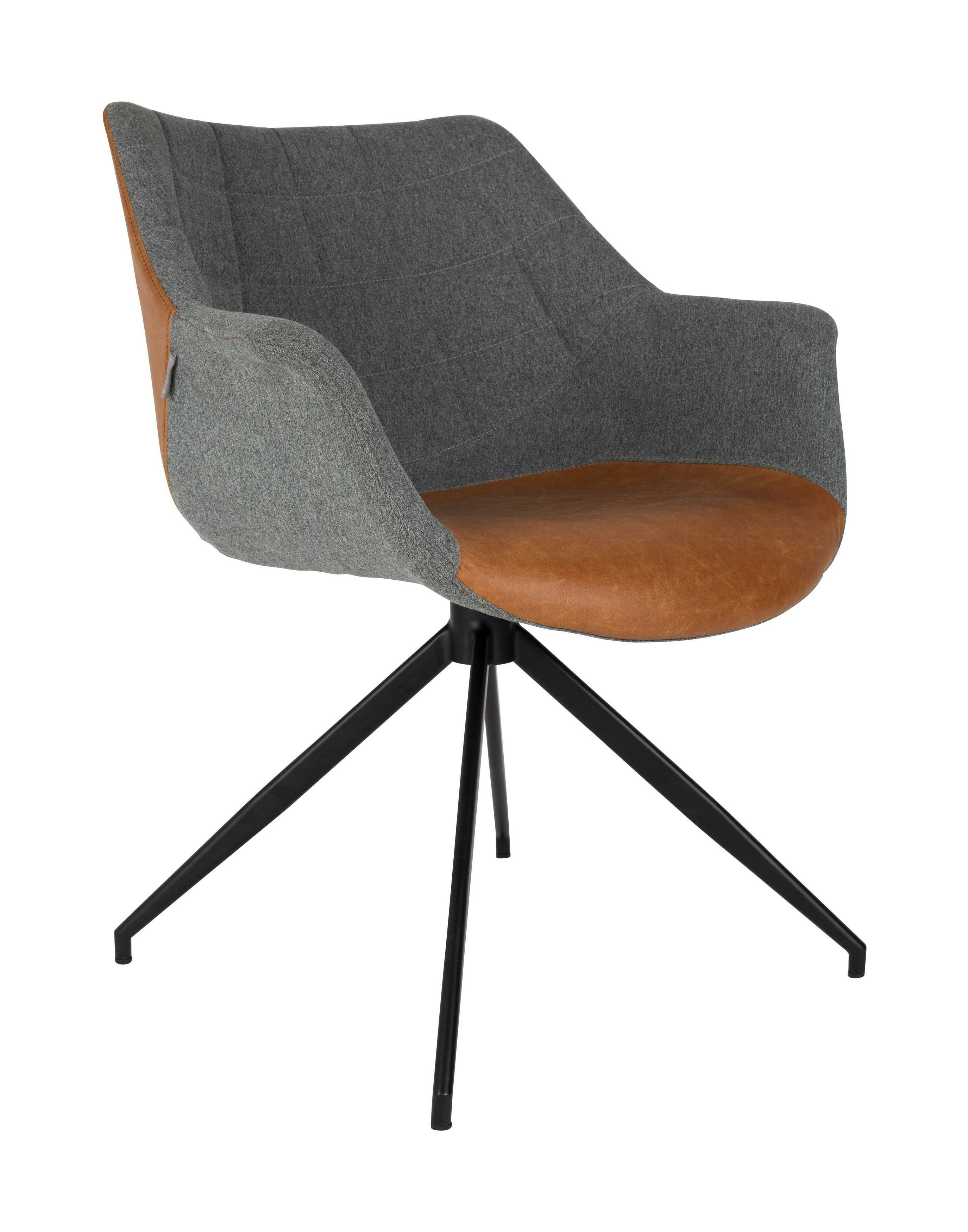 Zuiver Doulton Eetkamerstoel – Modern Comfort in Grijs‑Bruin