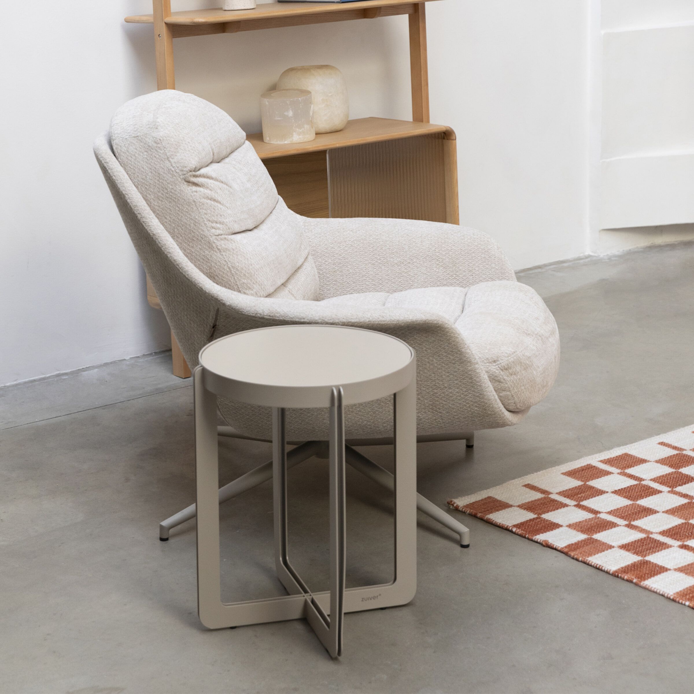 Zuiver Draaifauteuil Philly – Elegant Beige Comfort voor elke Woonruimte