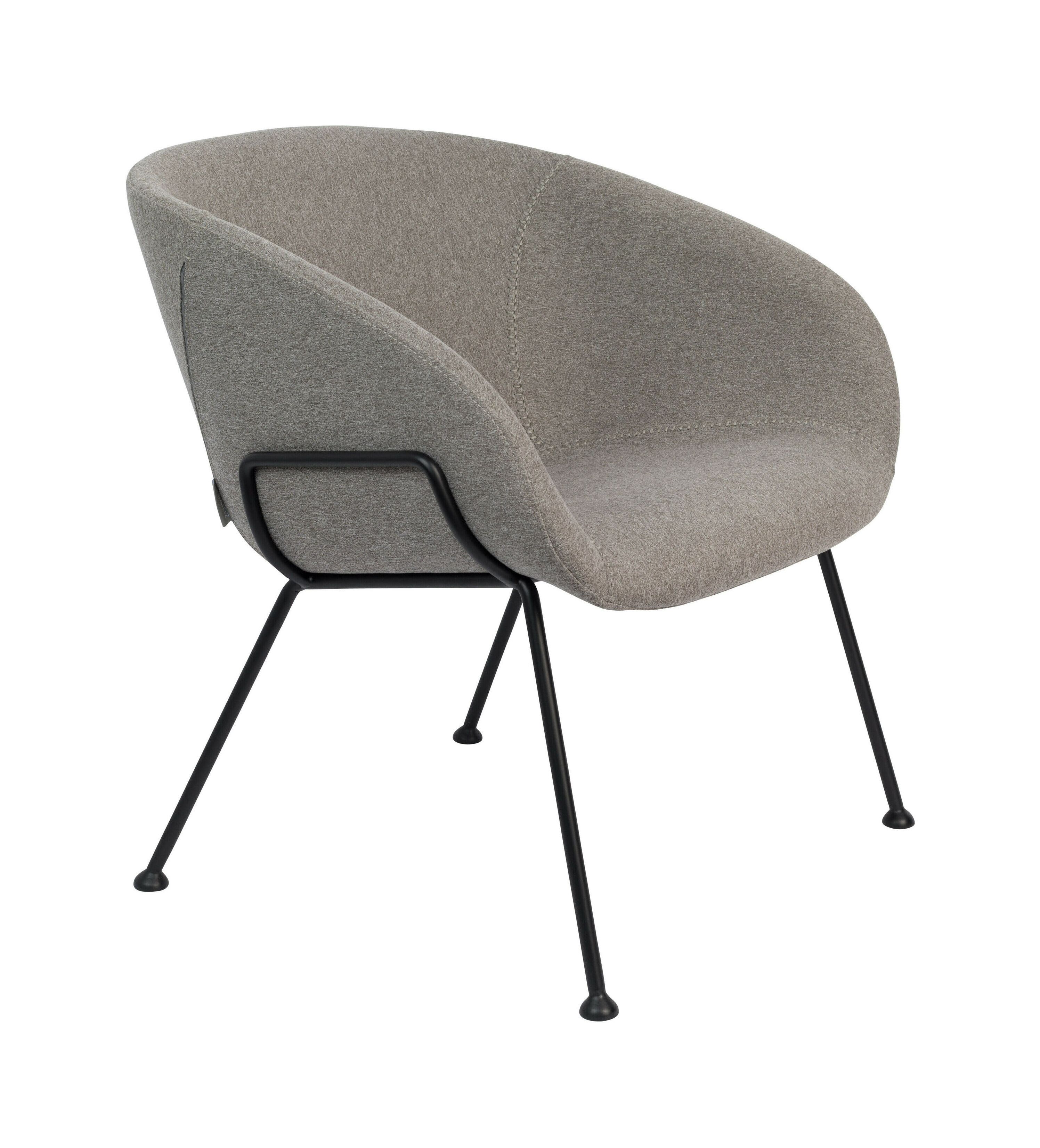 Zuiver Fauteuil Feston in Grijze Stof – Stijlvolle Relaxstoel voor elke ruimte