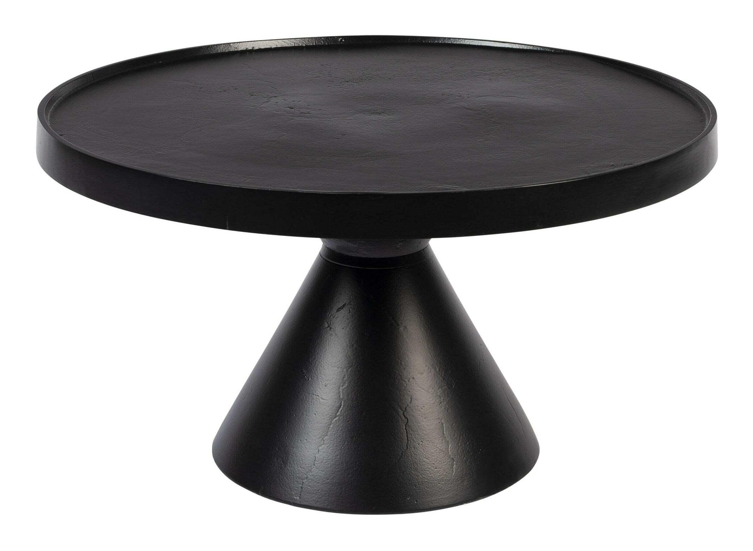 Zuiver Floss: Ronde Salontafel 60 cm in Zwart – Strak, Functioneel en Tijdloos