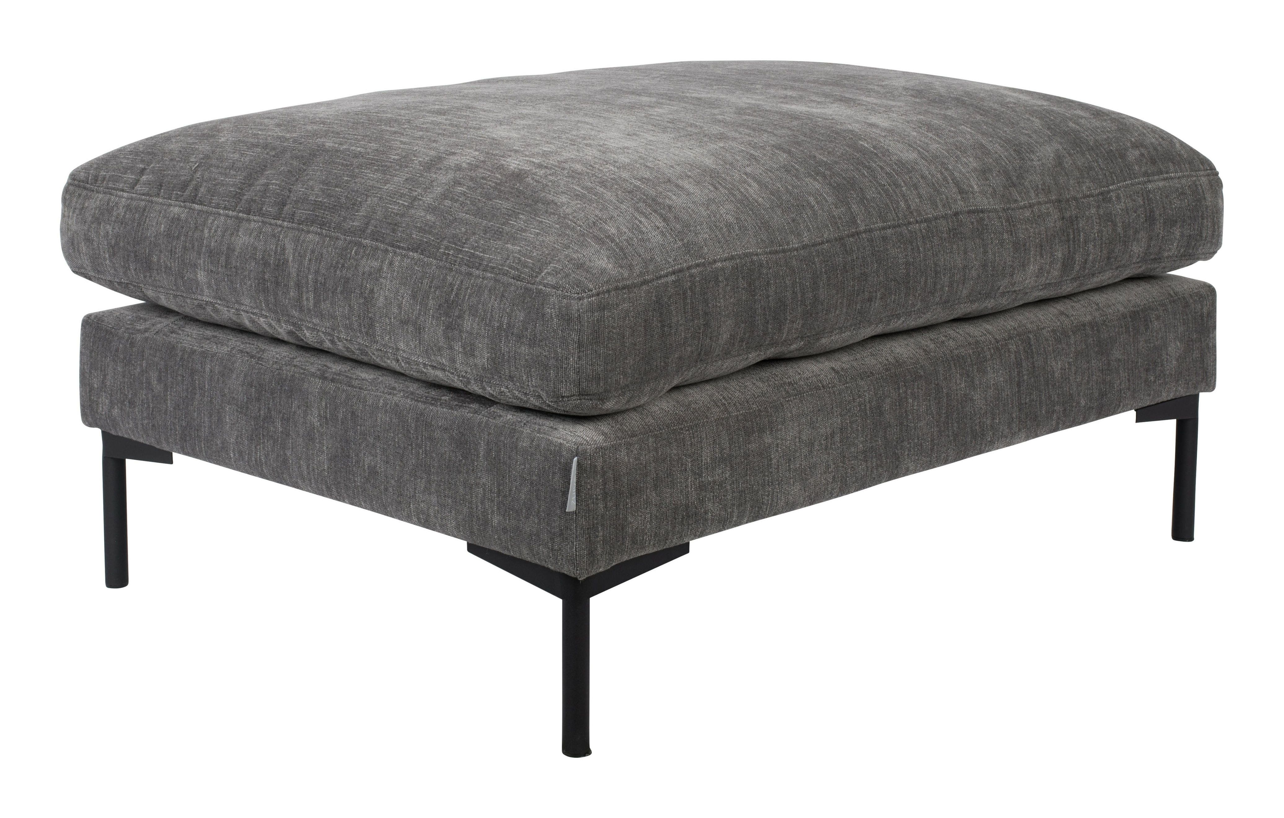 Zuiver Hocker Summer – Moderne Antraciet Poef voor Comfort en Stijl