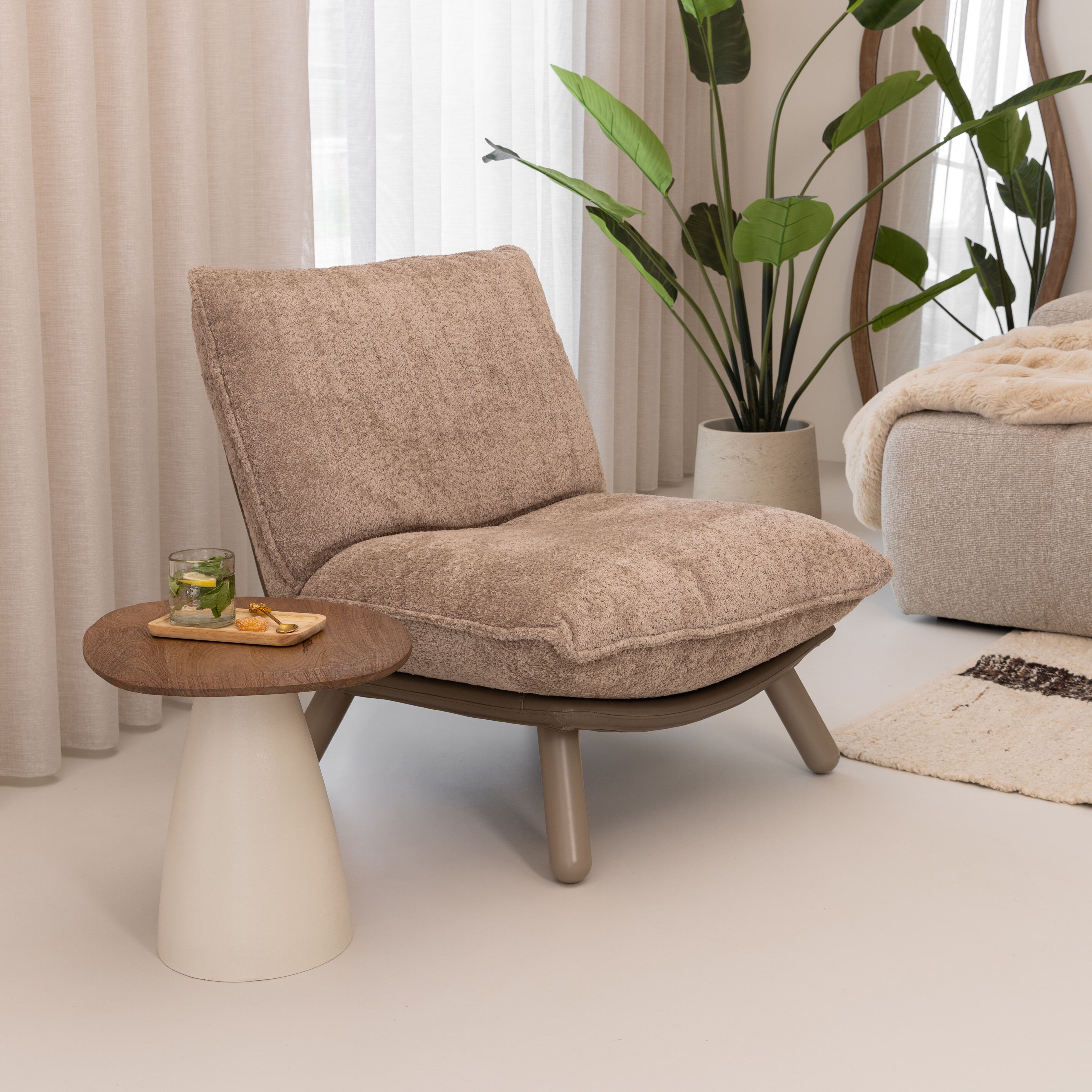 Zuiver Lazy Sack Teddy – Luxe fauteuil in zacht beige