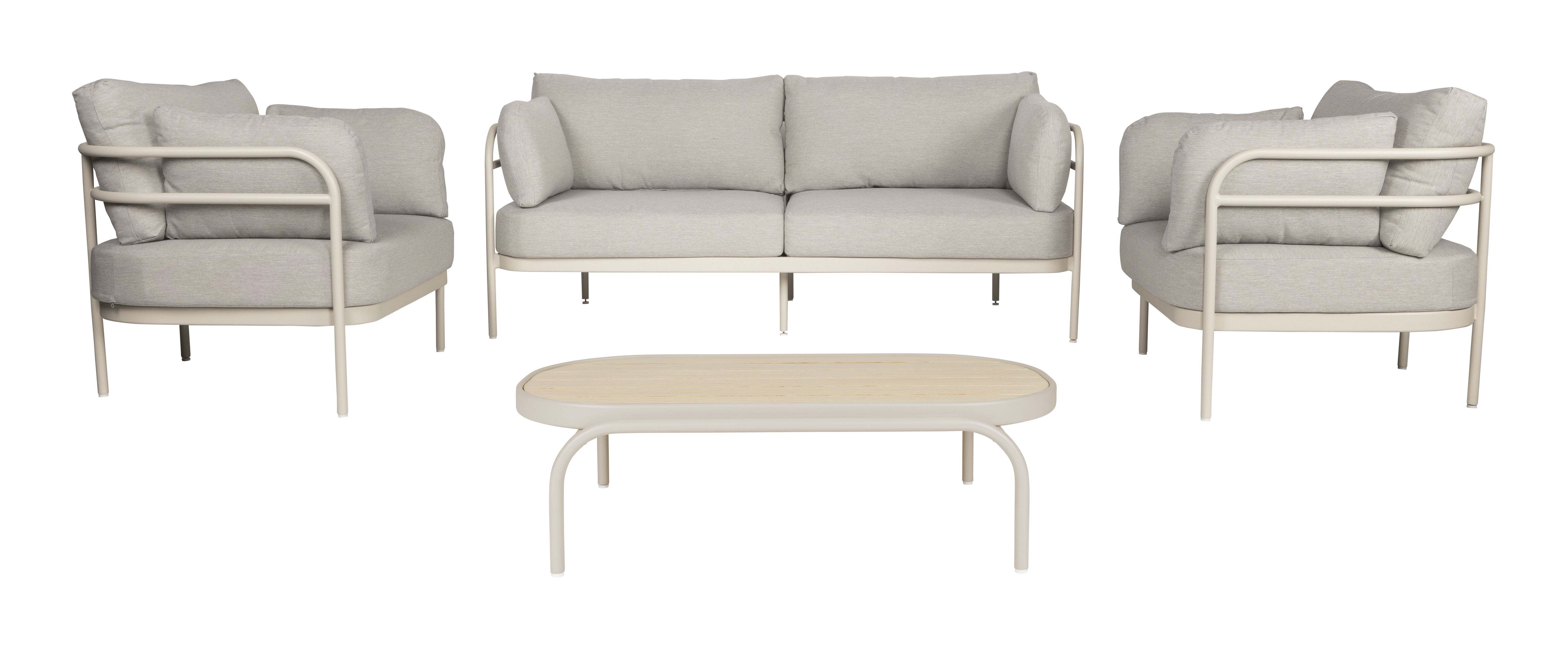 Zuiver Loungeset Vista – Moderne Beige Lounge voor binnen en buiten