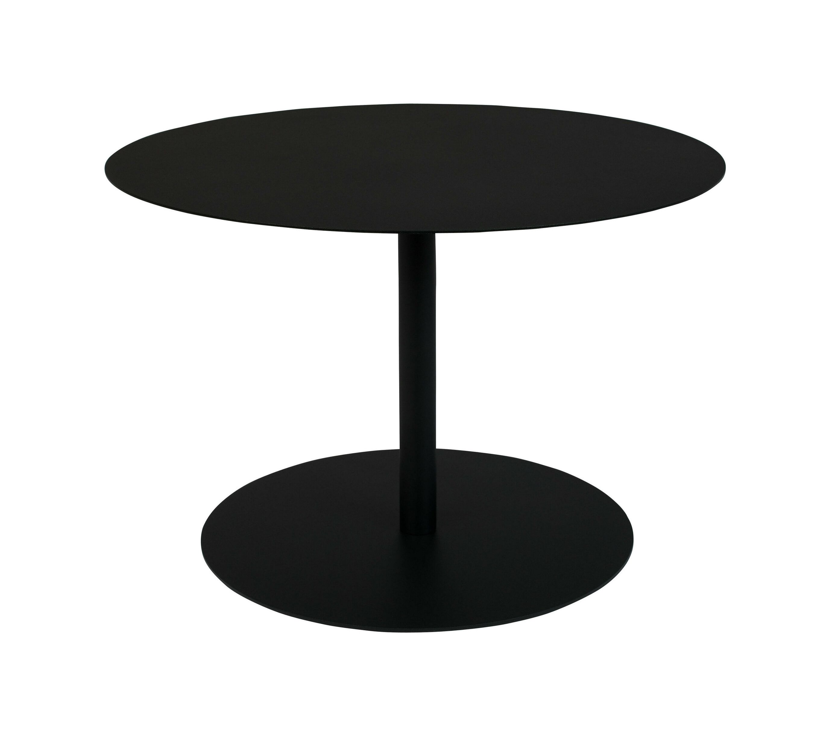 Zuiver Ronde Bijzettafel Snow Staal – Strakke 60 cm Zwarte Design